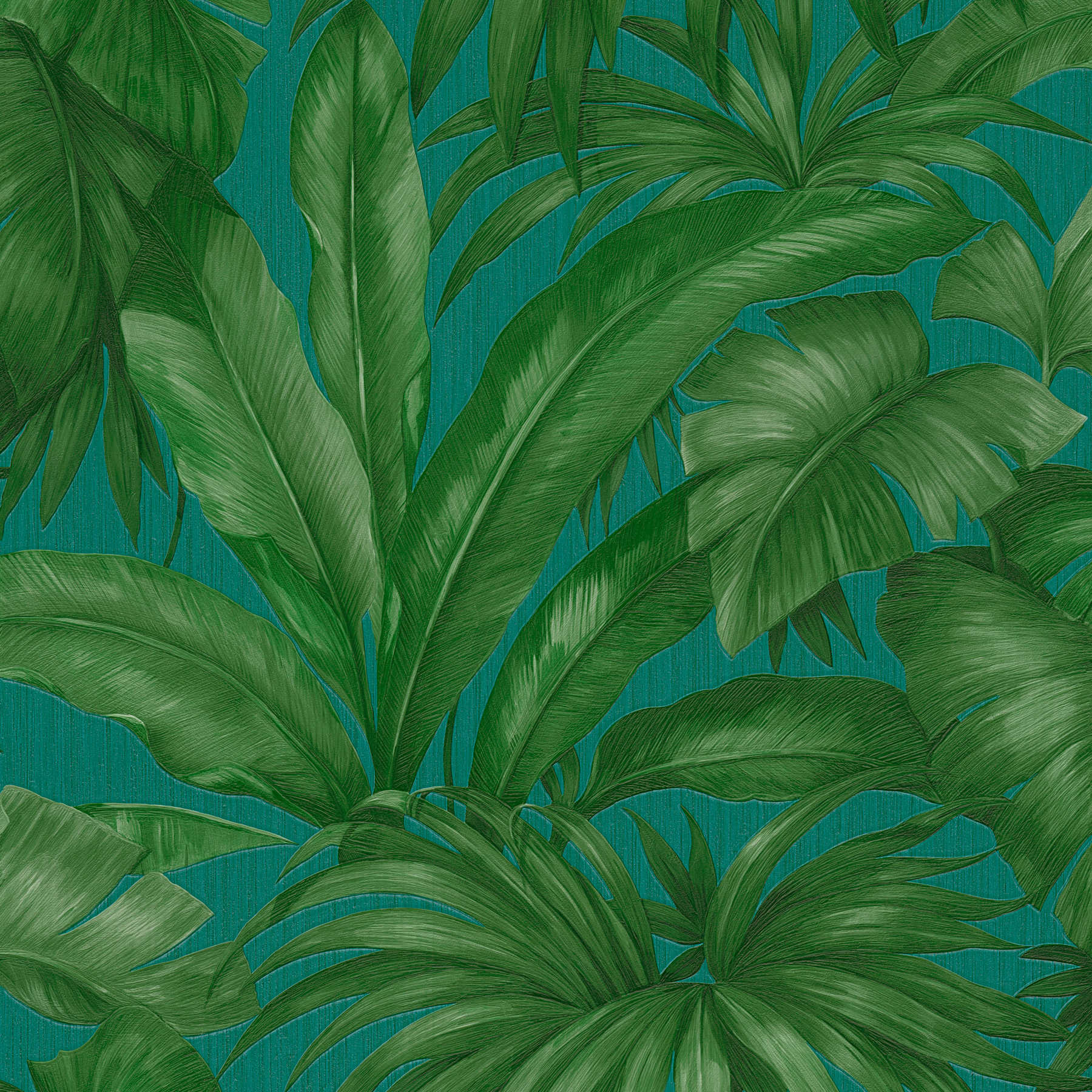 Jungle wallpaper VERSACE with palm leaves motif - green
