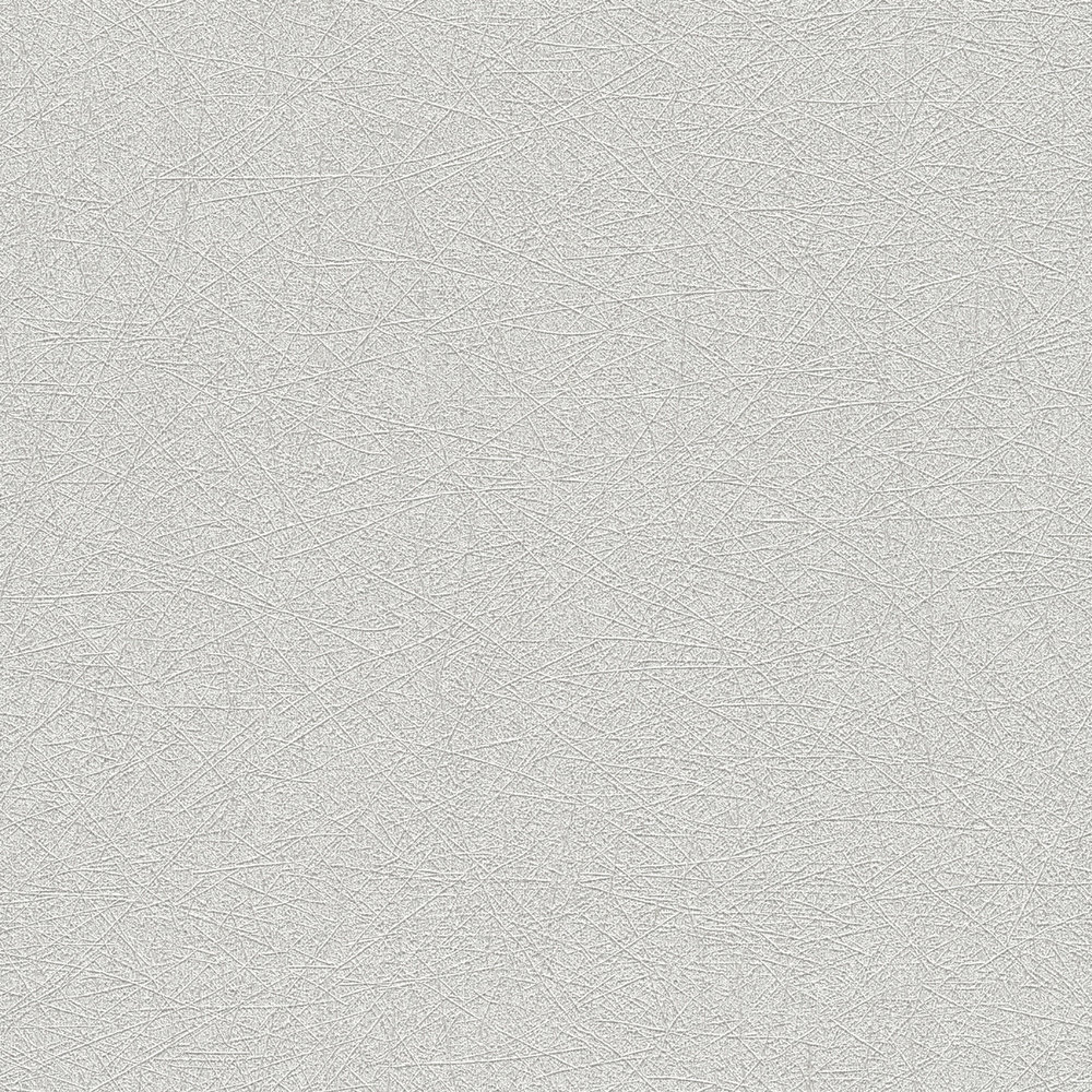             Non-woven wallpaper plain with fibre textured pattern - grey, silver
        