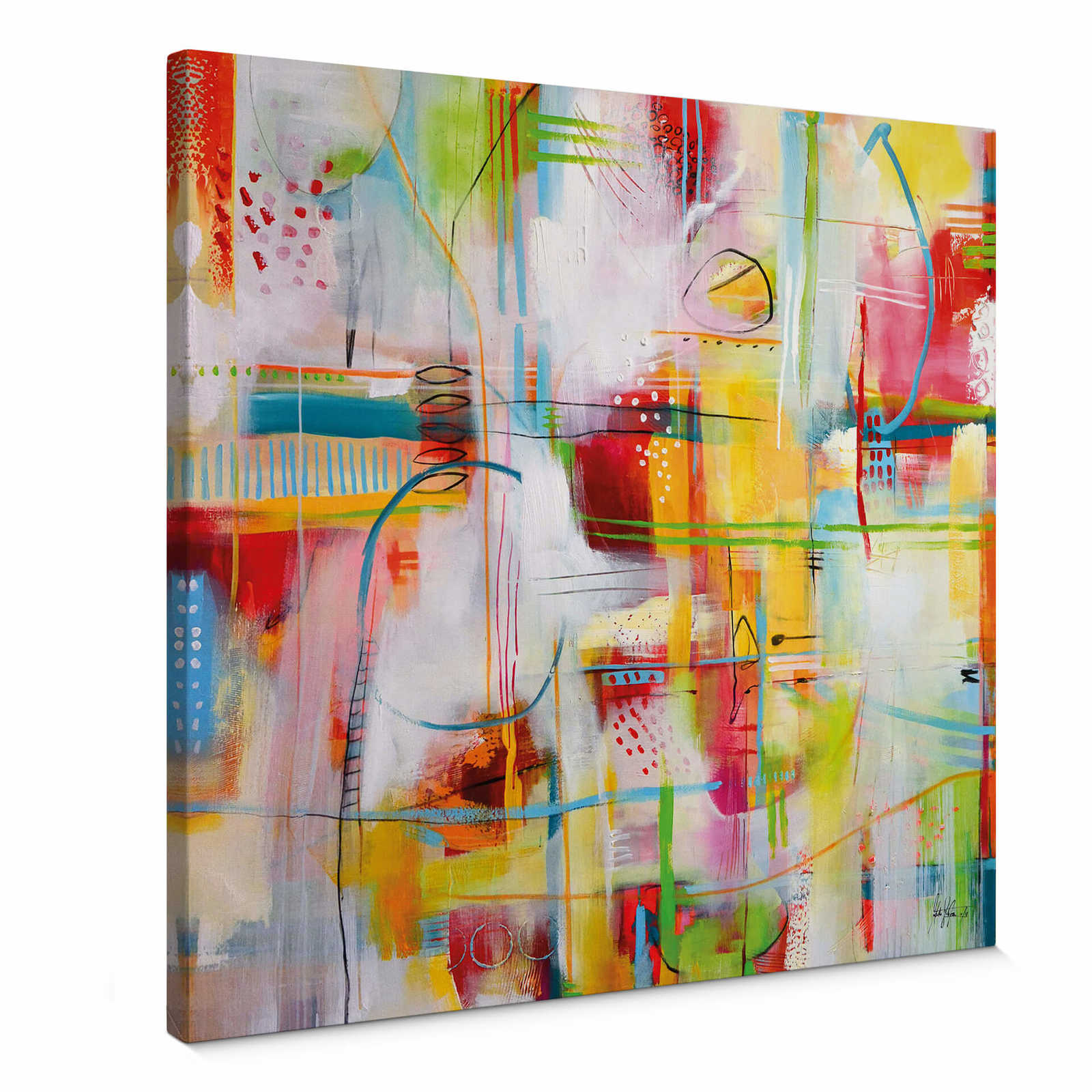         Canvas print abstract art by Fedrau – Colourful
    