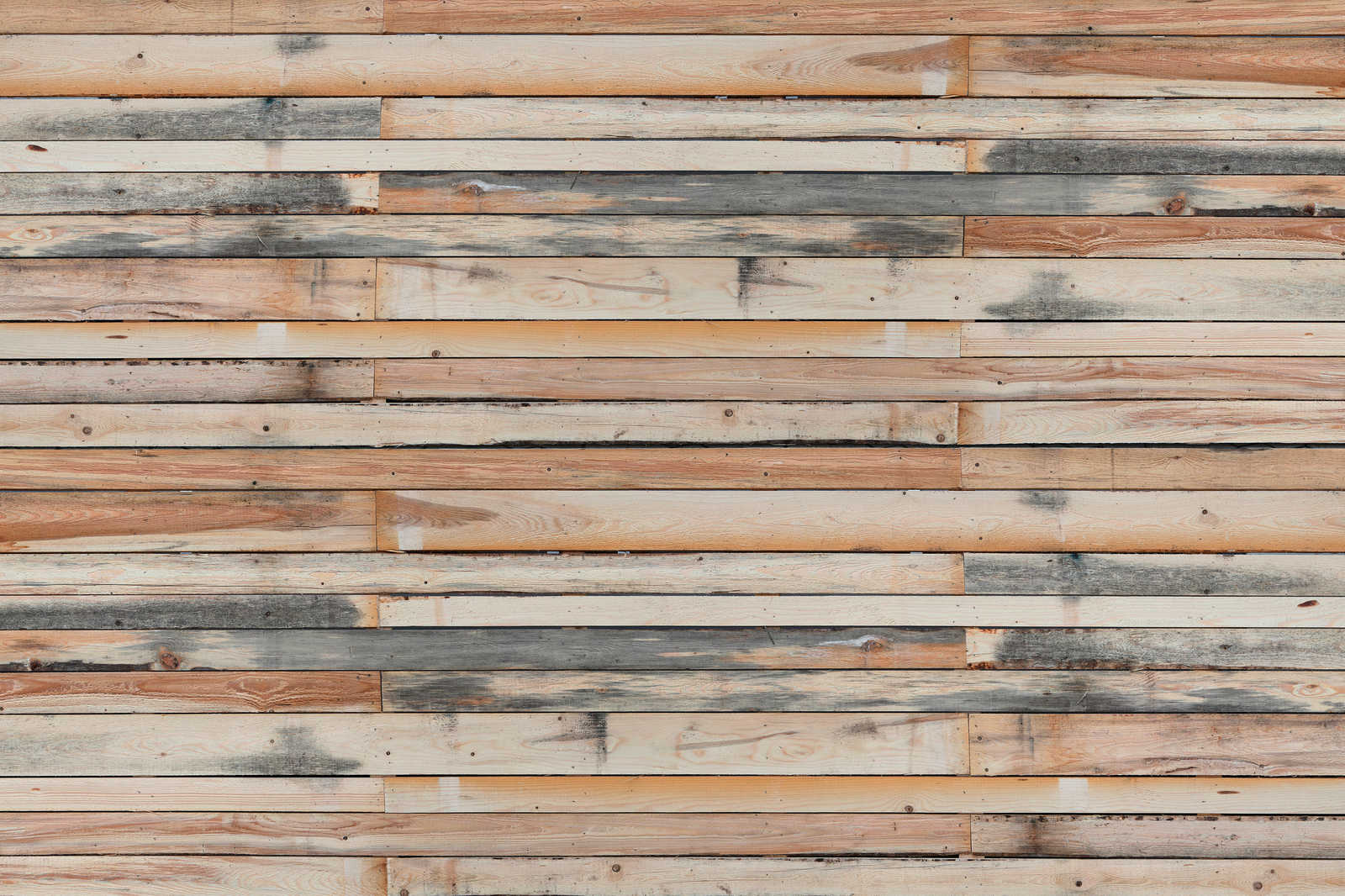             Planches de bois usées - Tableau sur toile au look usé pour mettre en valeur le mur - 0,90 m x 0,60 m
        