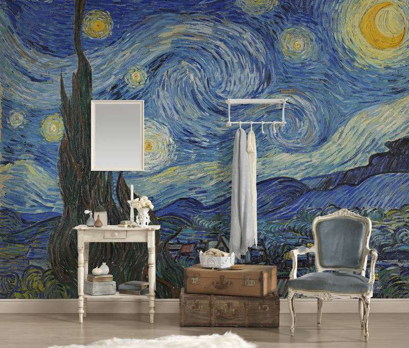             Mural "La noche estrellada" de Vincent van Gogh
        