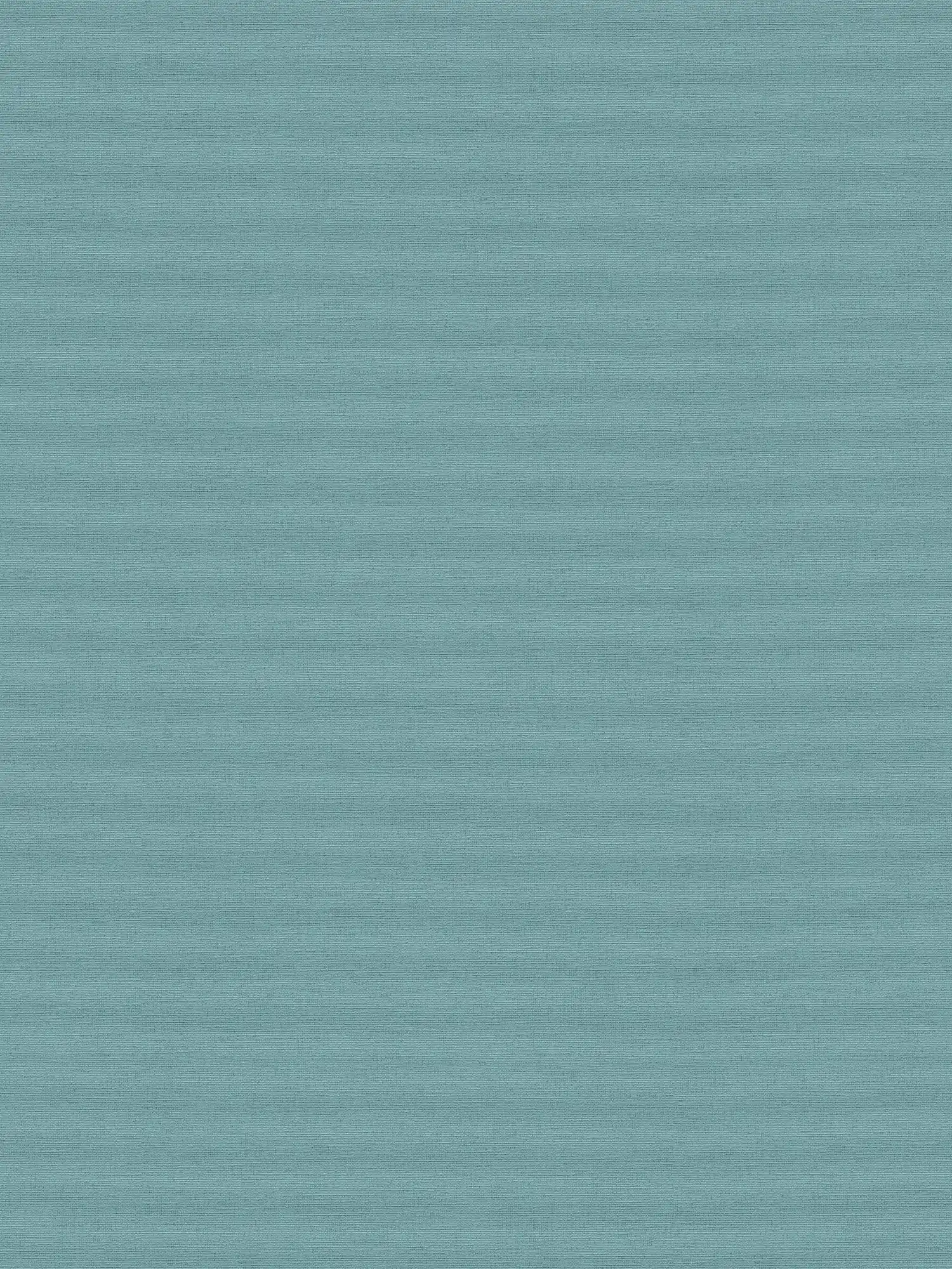 Turquoise green wallpaper plain with linen look & fabric texture
