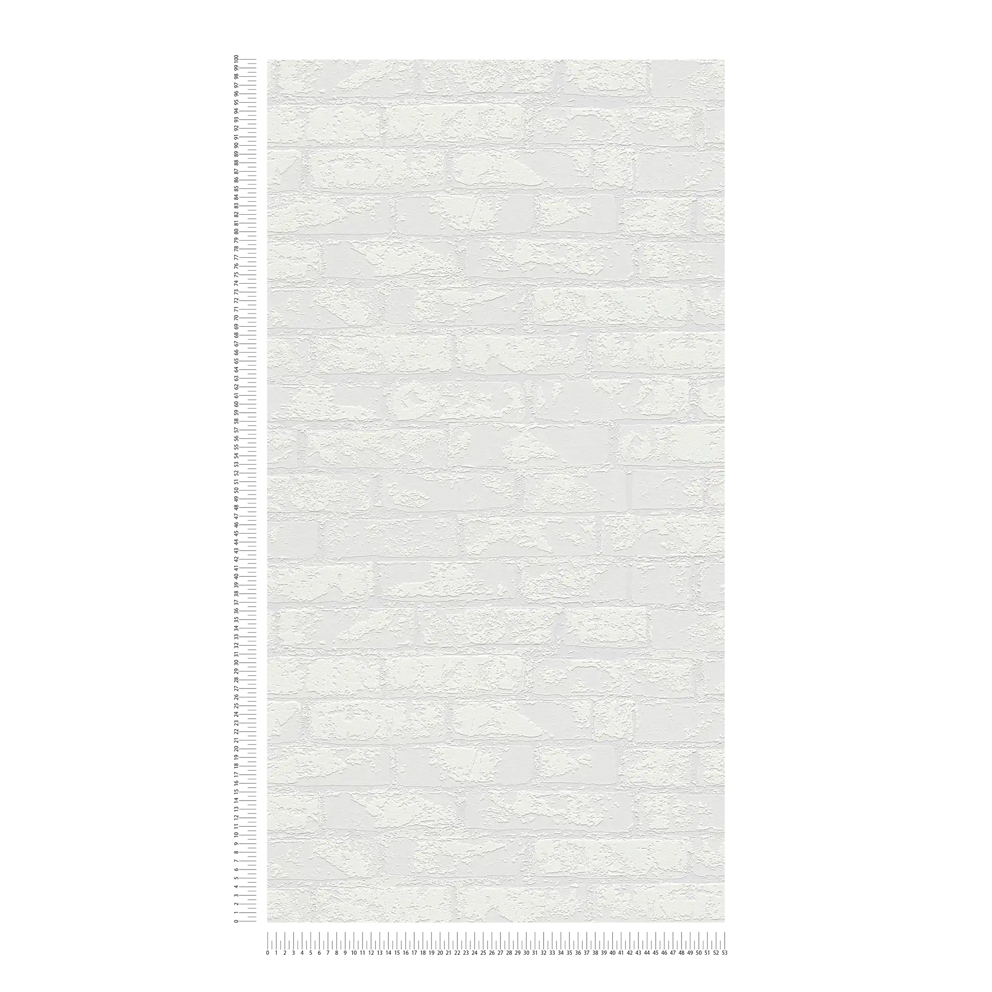             Carta da parati effetto pietra con muro di mattoni - verniciabile
        