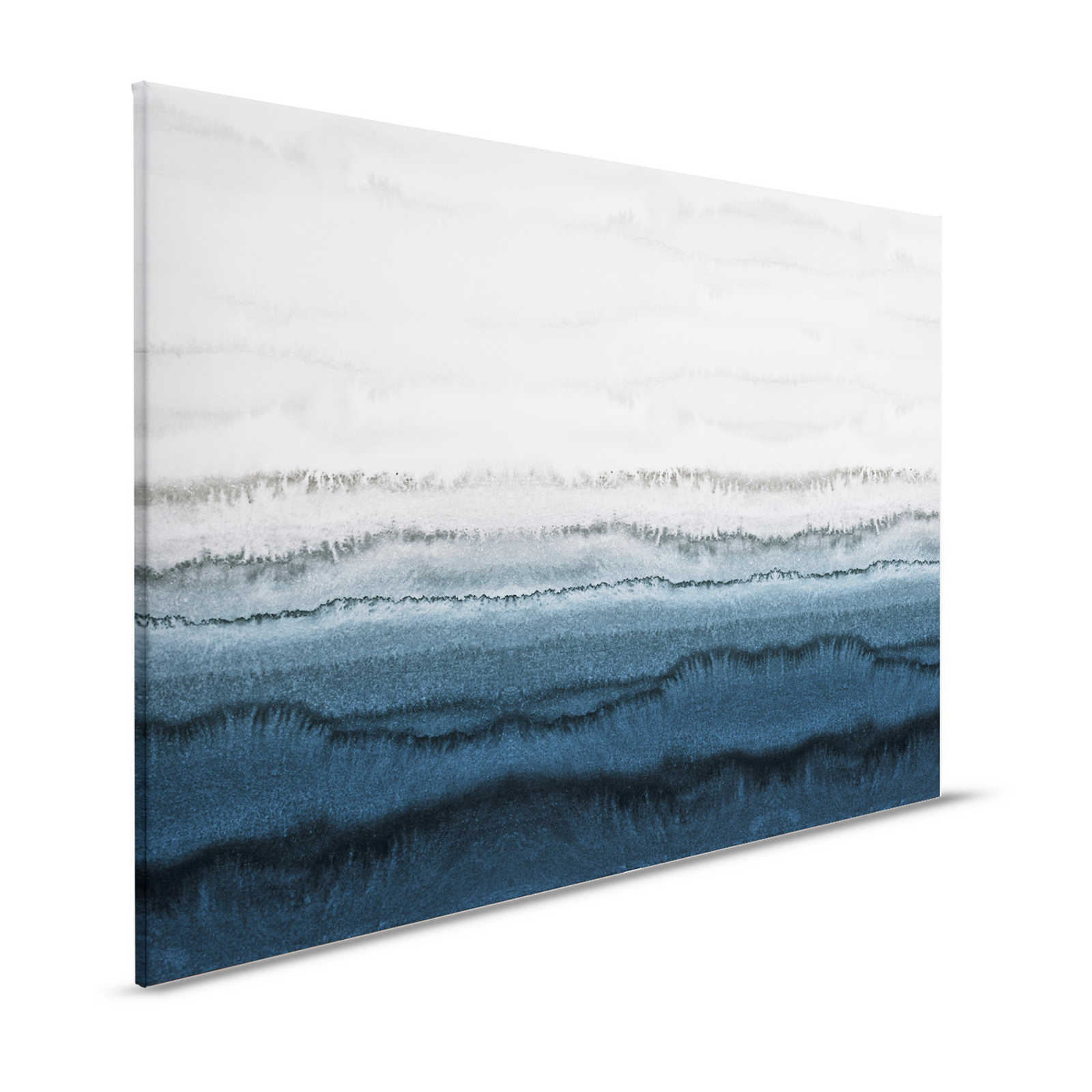 Canvas painting Tides in minimalist watercolour style - 1.20 m x 0.80 m
