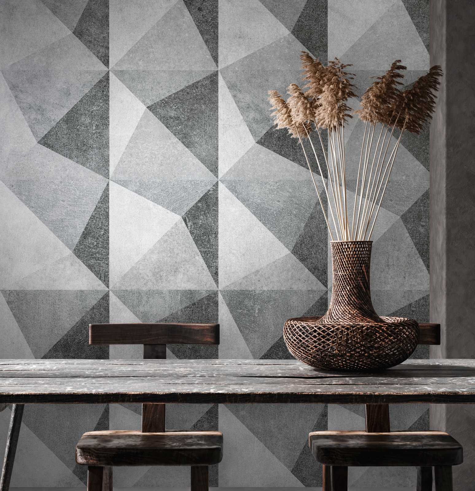             Wallpaper novelty | motif wallpaper 3D design with concrete look
        