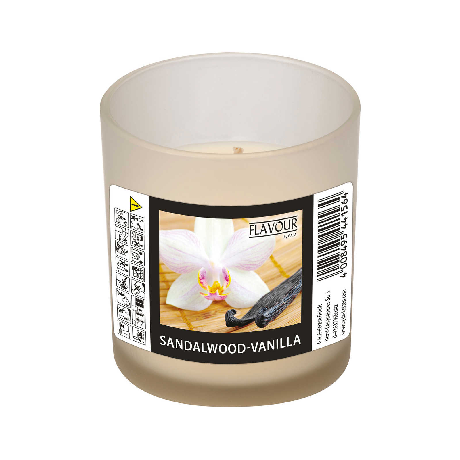         Sandalwood and Vanilla Scented Candle with Sensual Fragrance - 110g
    