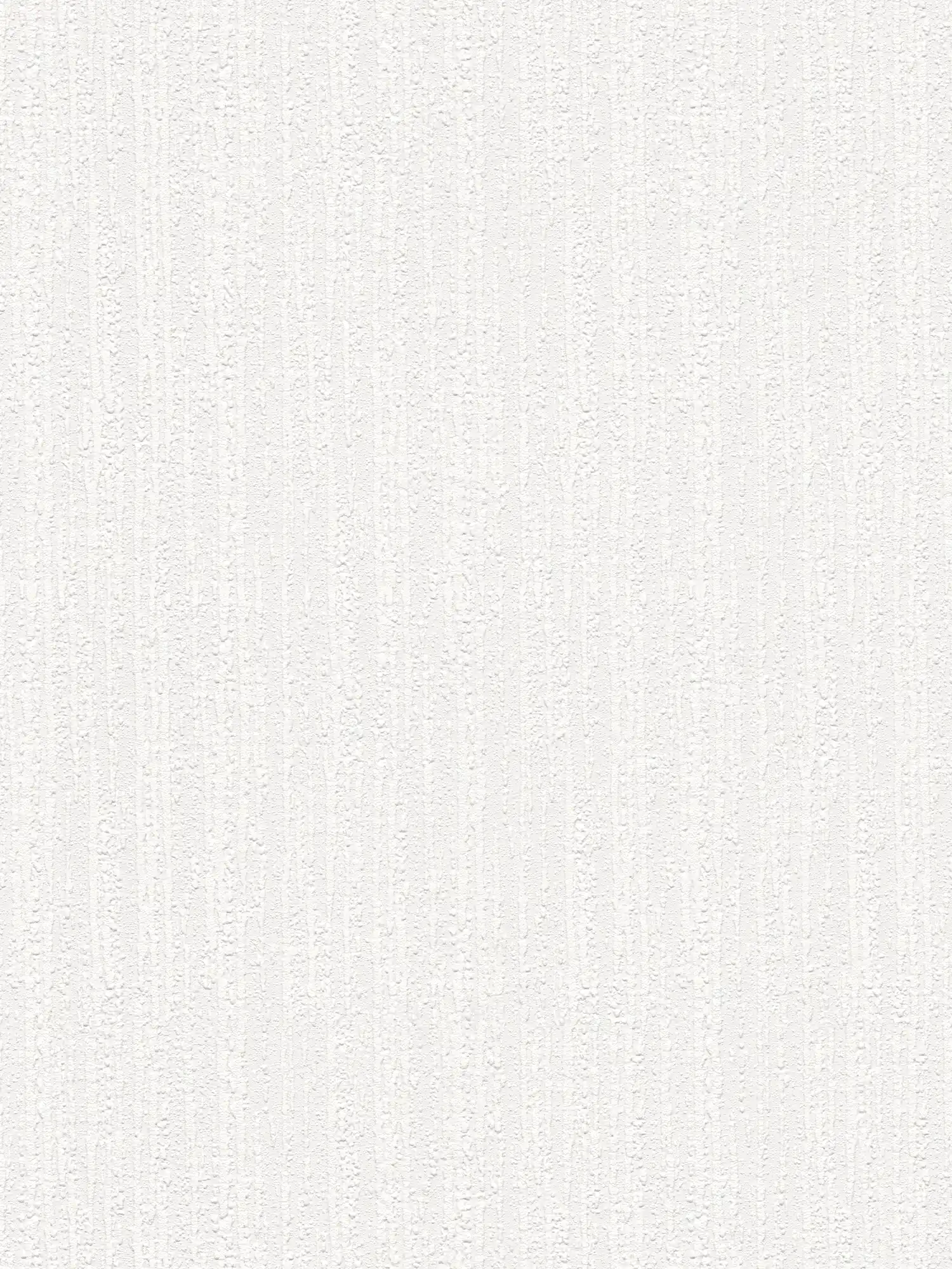 Papier peint blanc structuré aspect plâtre avec effet 3D - Blanc
