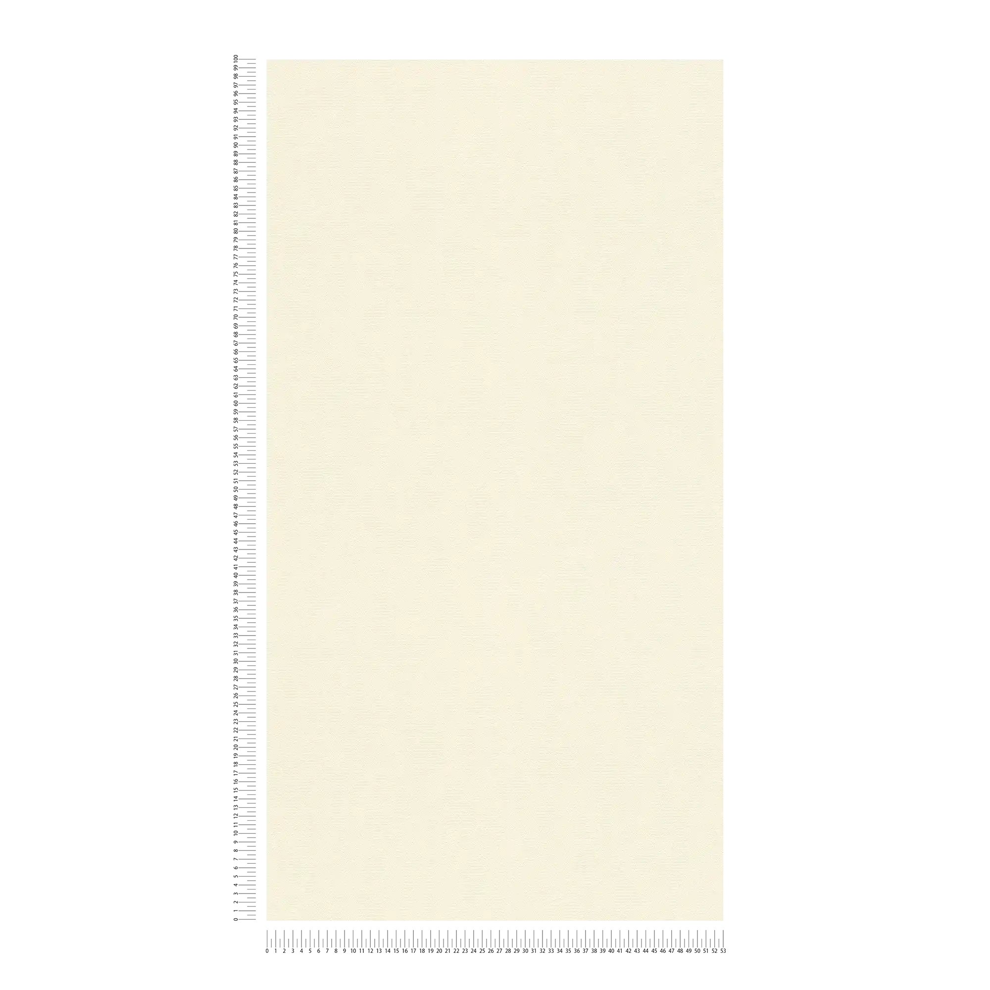             Carta da parati in tessuto non tessuto bianco crema a tinta unita con superficie strutturata
        