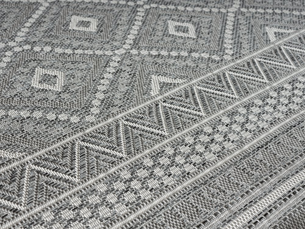             Buitenkleed met patroon in grijs - 150 x 80 cm
        