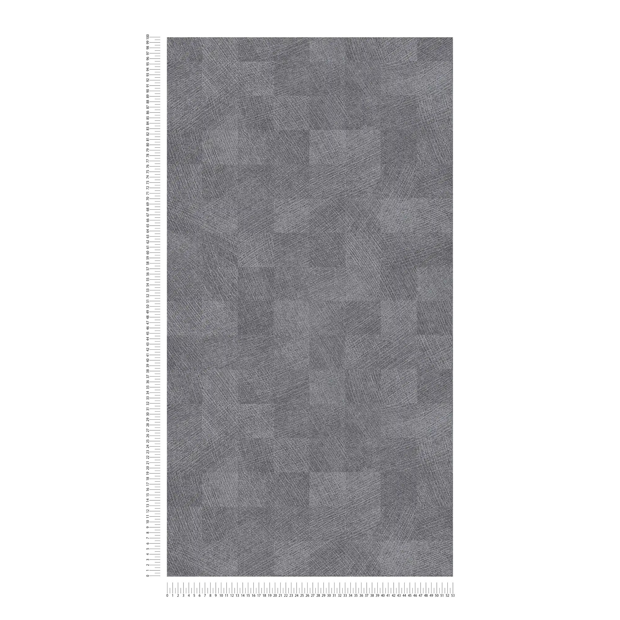             Metallic wallpaper dark grey check pattern with gloss effect - grey, metallic
        