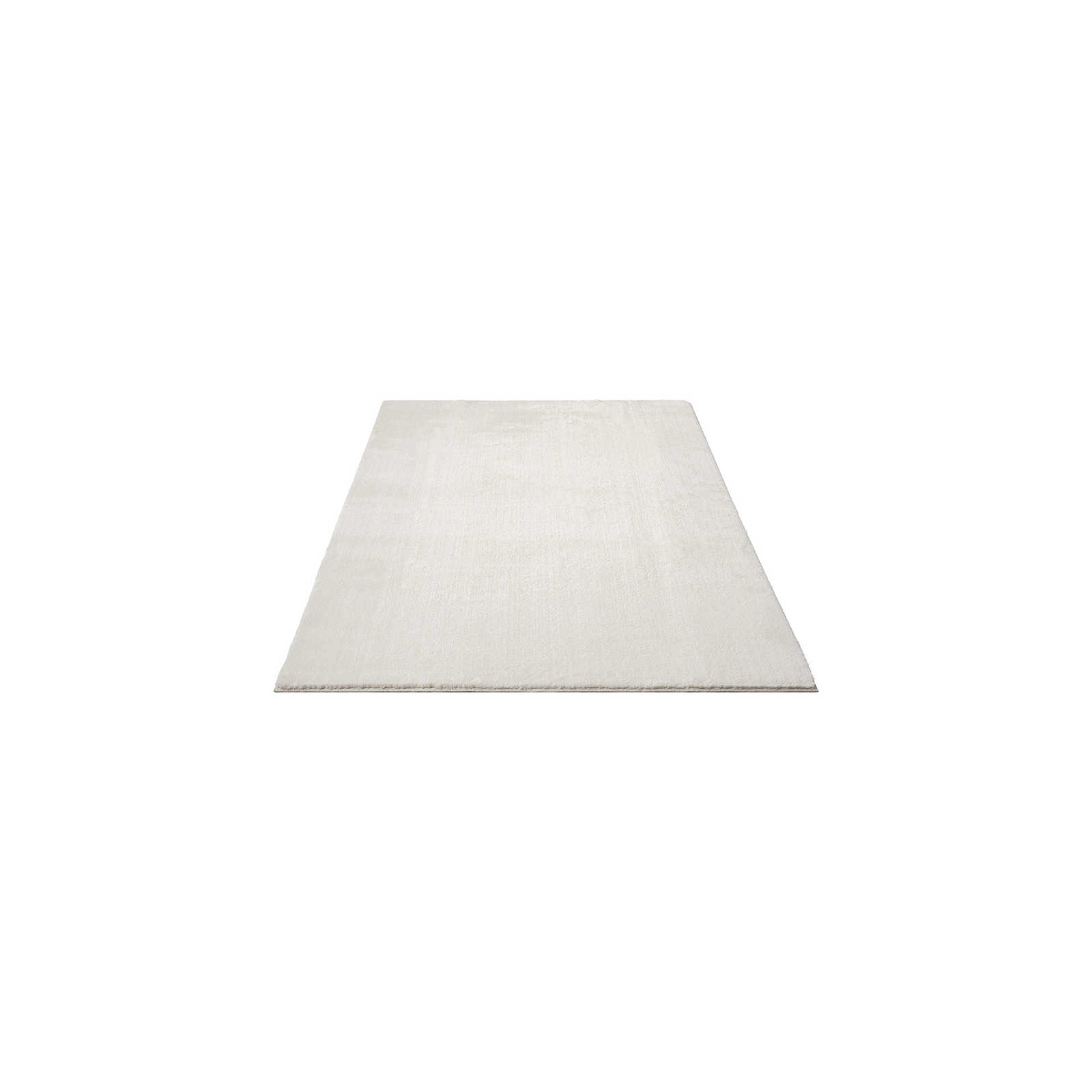 Modieus hoogpolig tapijt in crème - 170 x 120 cm
