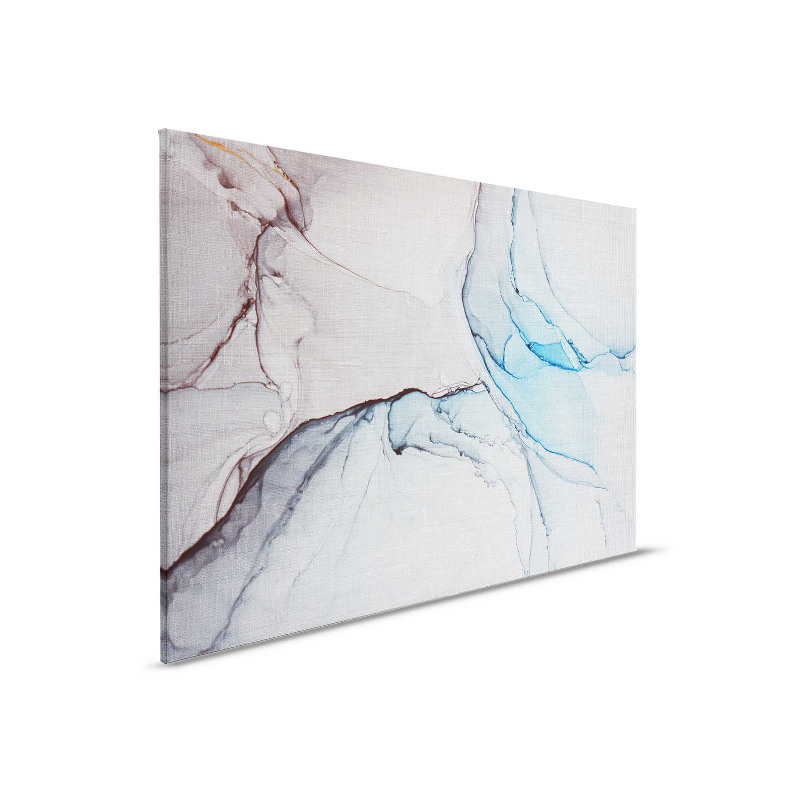         Canvas painting with marble pattern in linen look - 0.90 m x 0.60 m
    