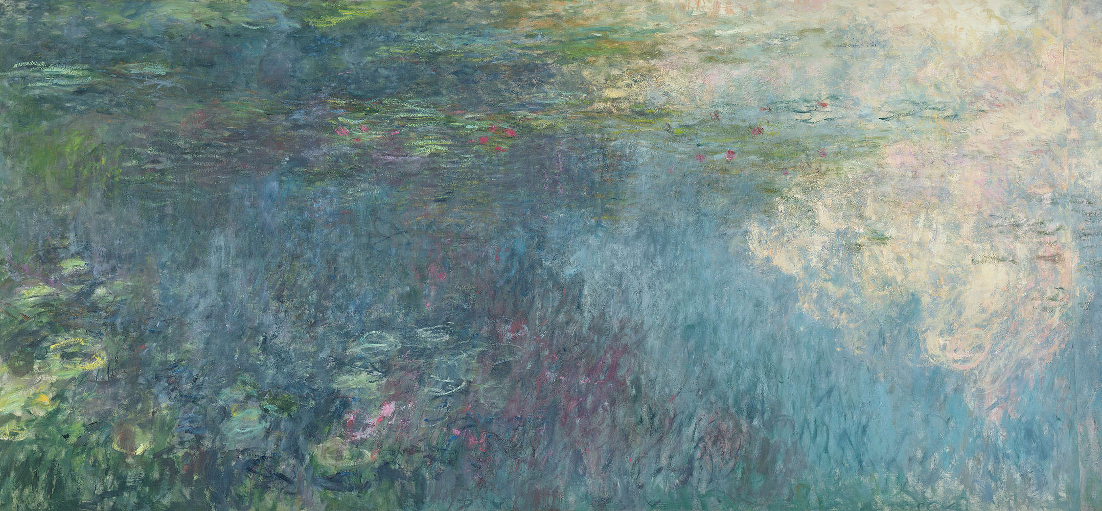             Mural "Nenúfares Las nubes" de Claude Monet
        
