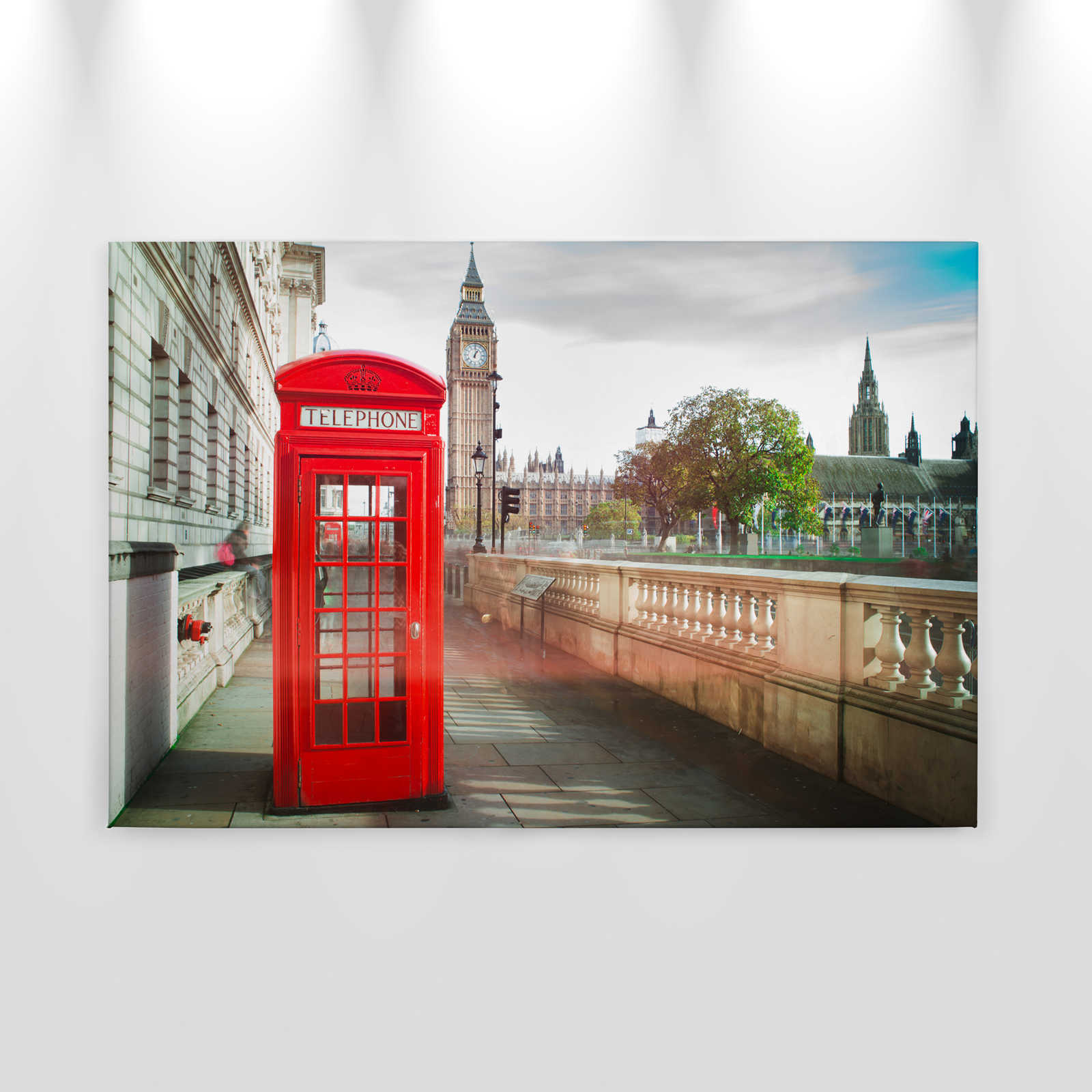             Tela con cabina telefonica rossa a Londra - 0,90 m x 0,60 m
        