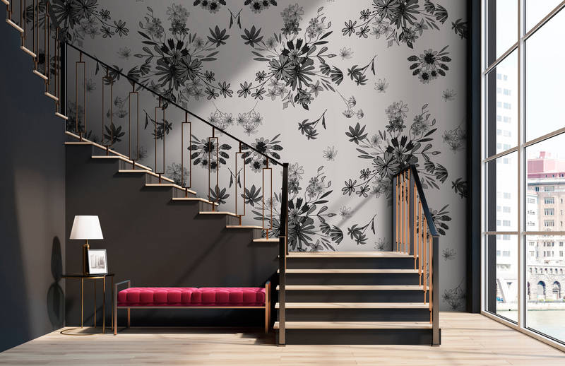             Flowered mural with mirror effect - Walls by Patel
        