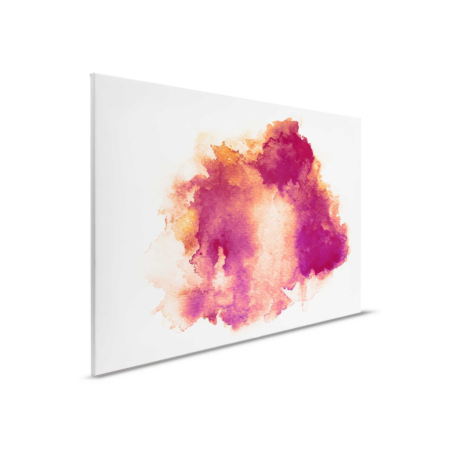         Canvas painting Watercolour Spot Red with Gradient - 0,90 m x 0,60 m
    