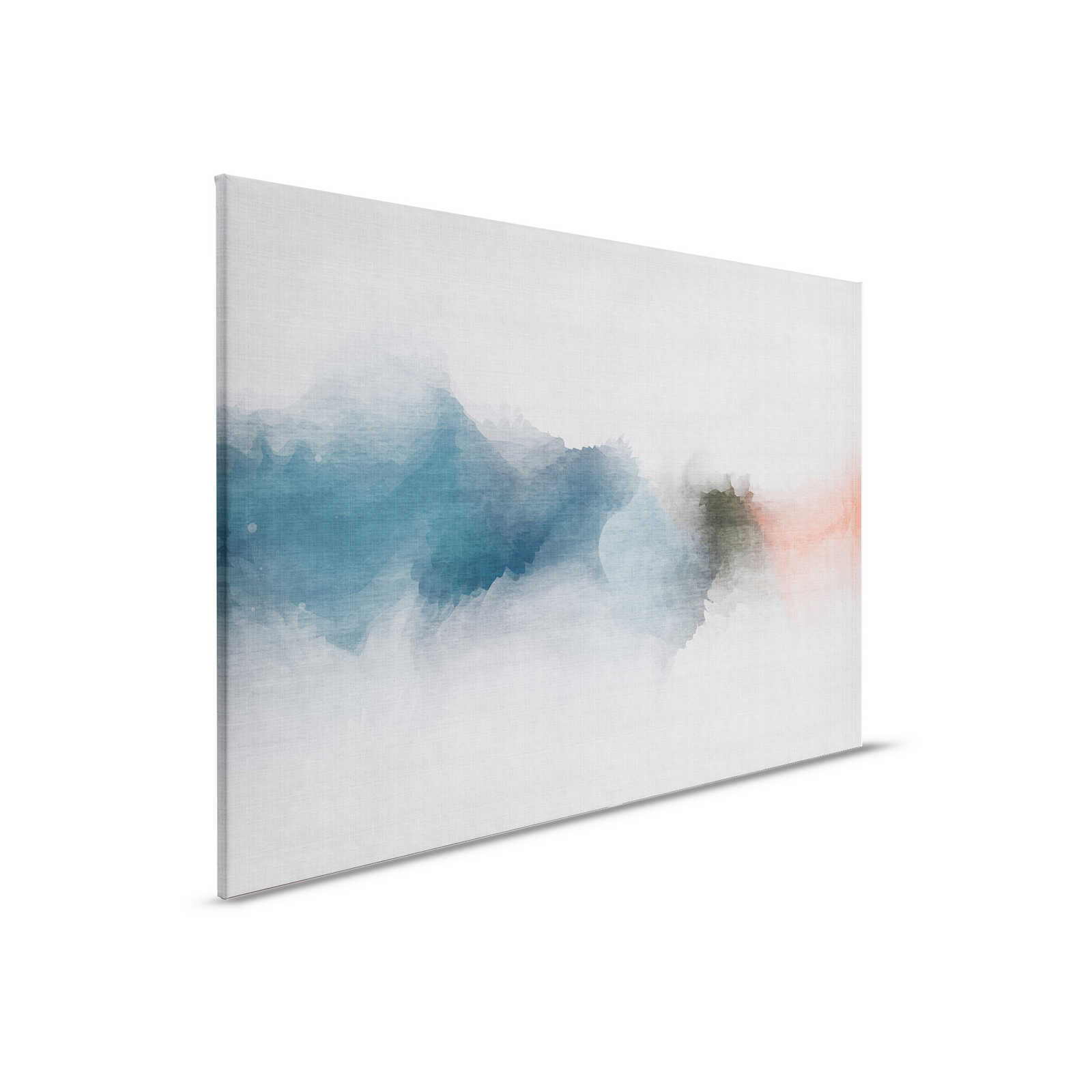         Daydream 1 - Minimalist Watercolour Style Canvas Painting - Nature Linen Texture - 0.90 m x 0.60 m
    