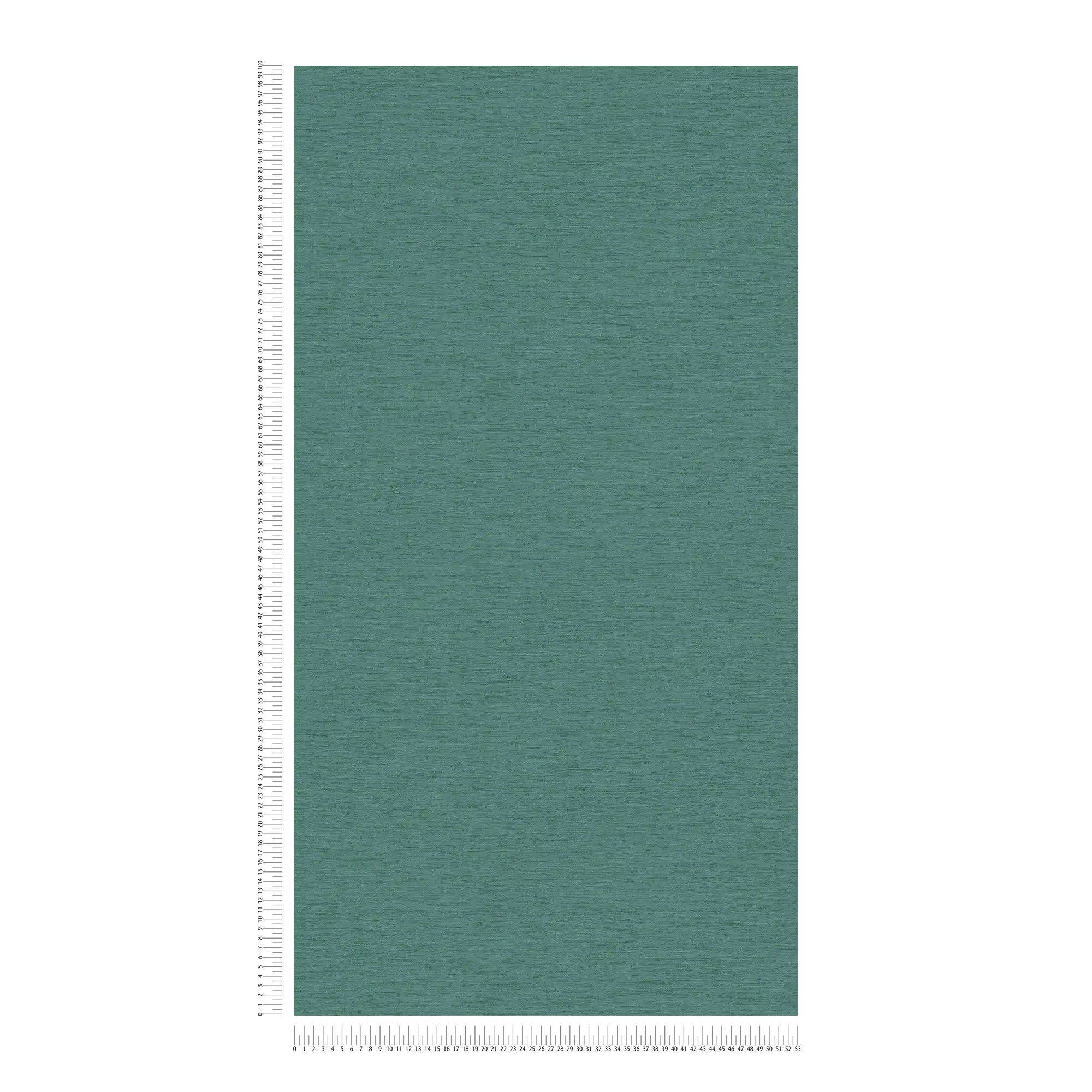             Plain non-woven wallpaper with fabric structure, matt - petrol, green
        