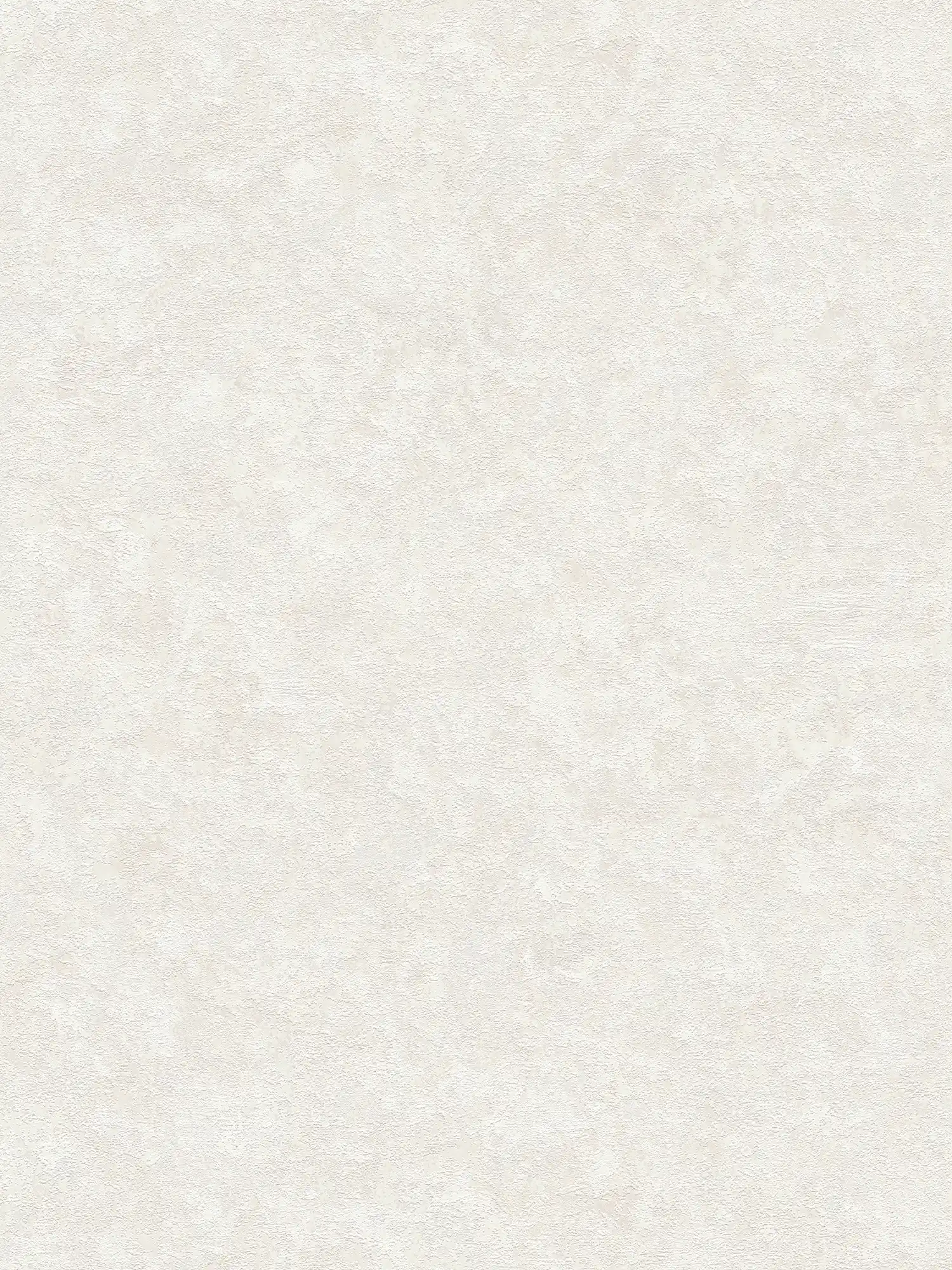 Bright non-woven wallpaper with textured pattern - cream, white
