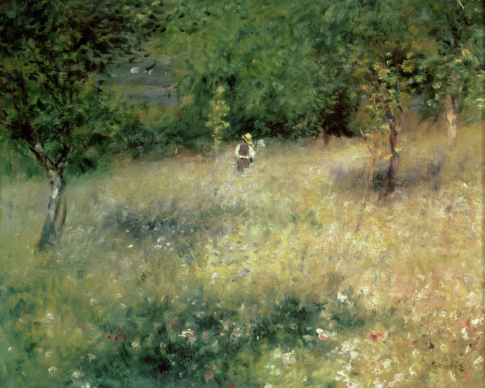             Lente in Chatou" muurschildering van Pierre Auguste Renoir
        