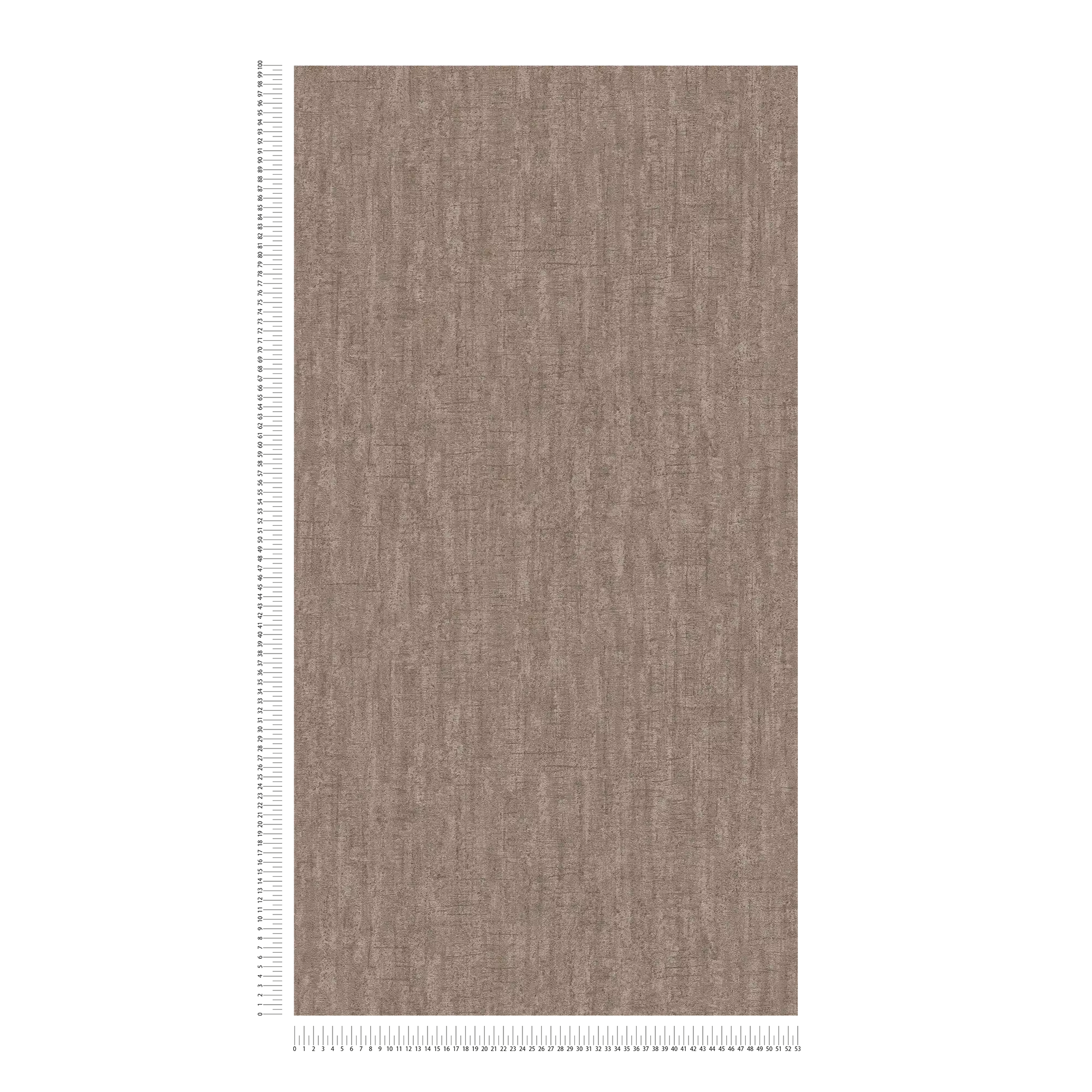             Plain non-woven wallpaper glossy with textured pattern - brown
        
