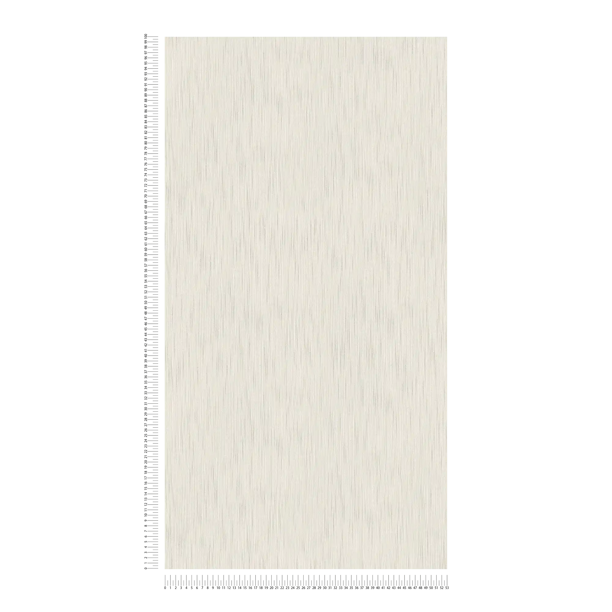             Papel pintado satinado gris claro con estructura textil y efecto moteado
        