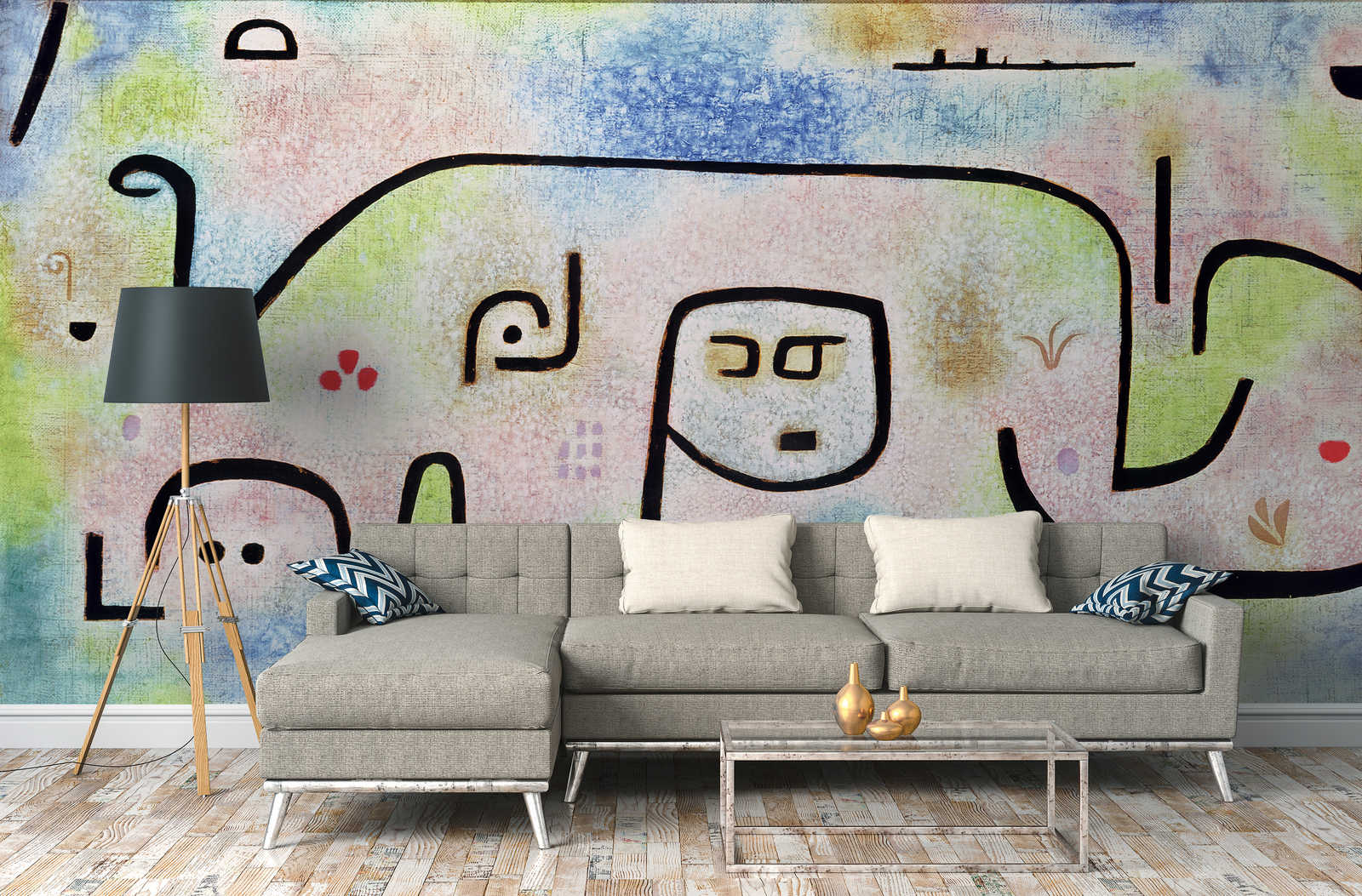             Insula Dulcamara" muurschildering van Paul Klee
        