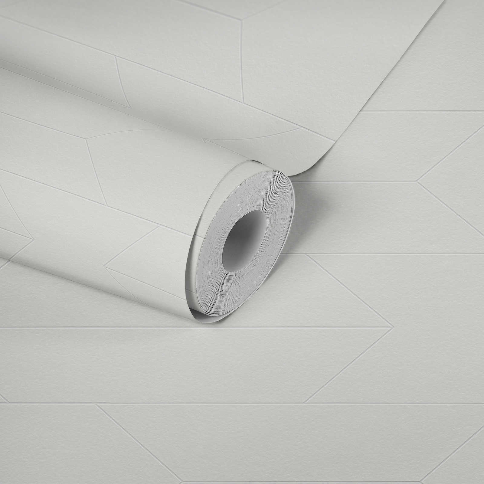             Non-woven wallpaper paintable with zigzag line pattern - 25,00 m x 1,06 m
        