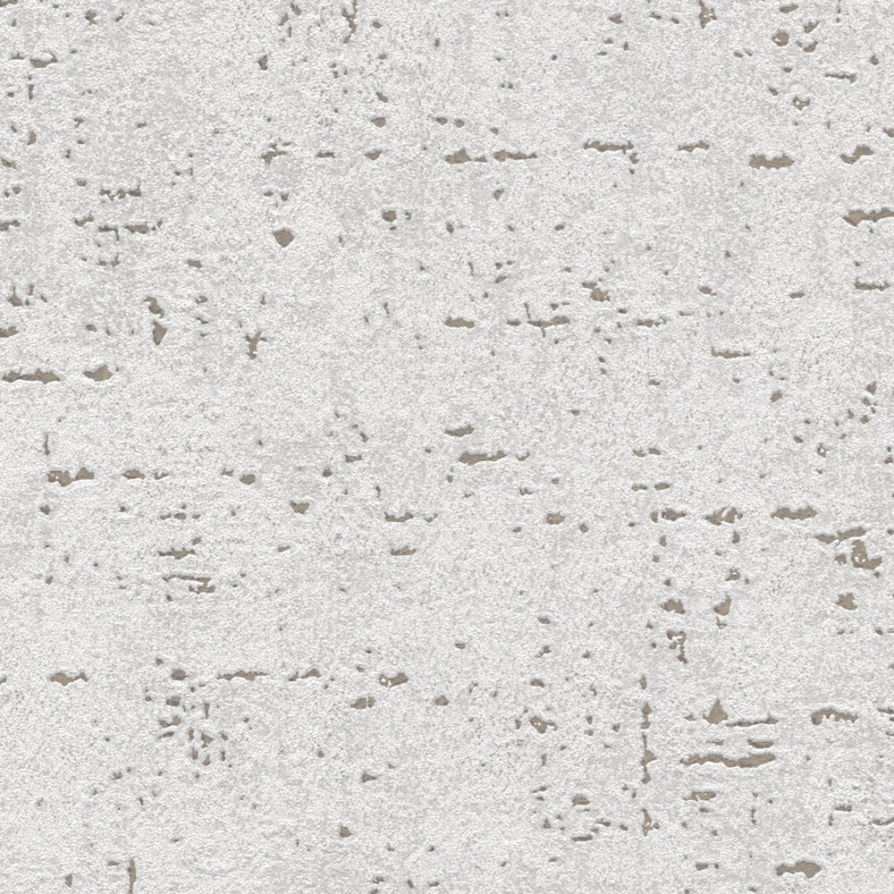             Plain wallpaper with texture pattern in plaster look - grey
        