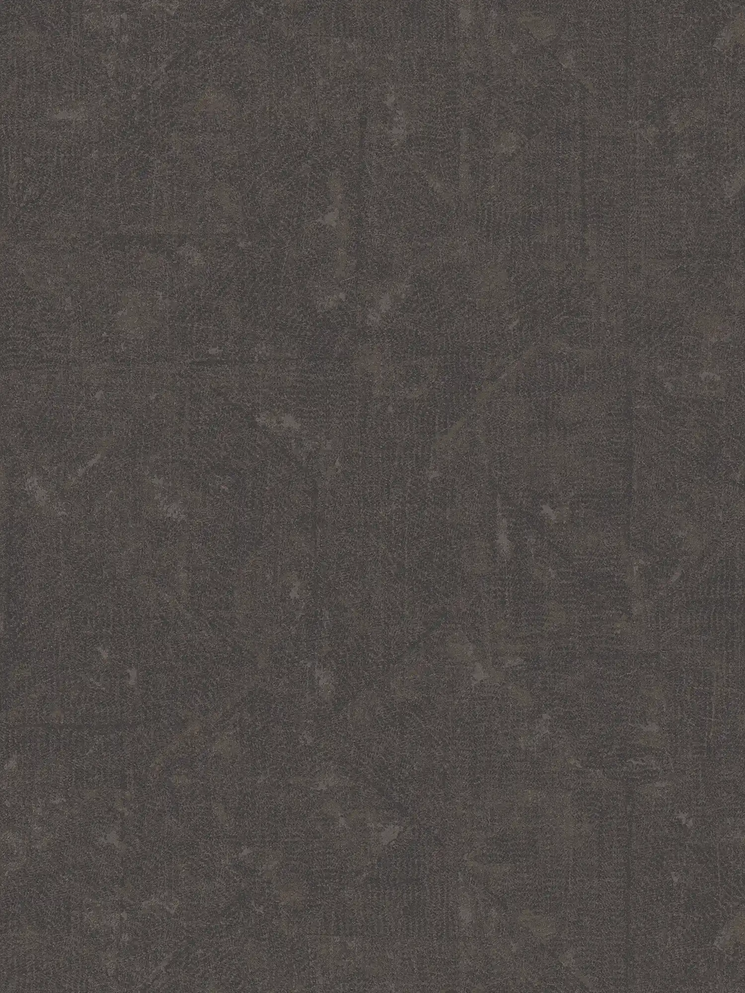 Papel pintado no tejido de color marrón oscuro con sutiles dibujos - marrón, negro, bronce
