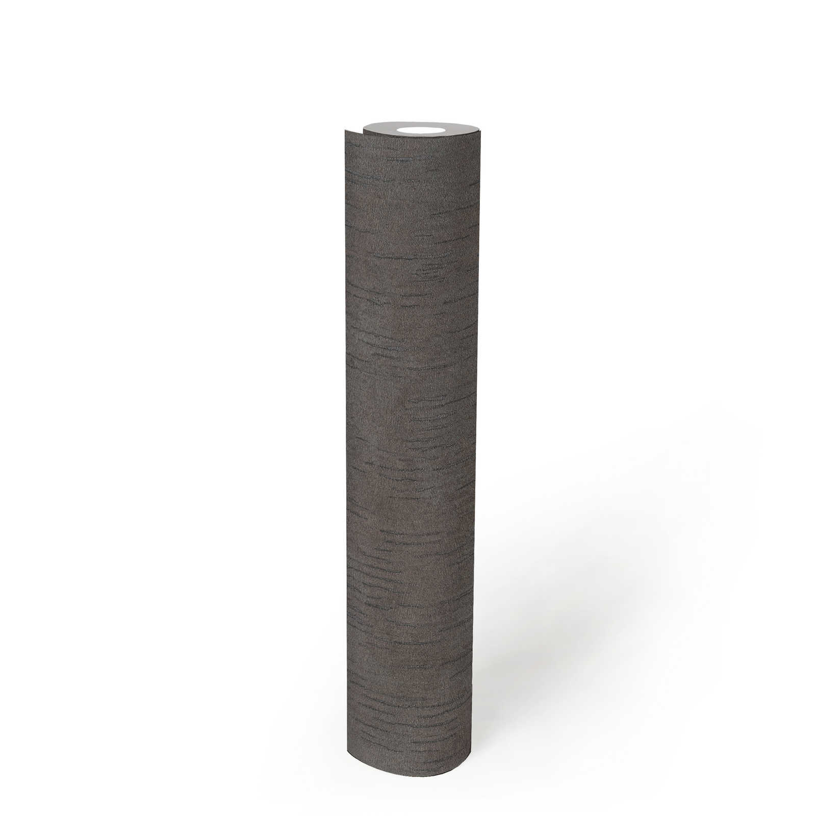             Plain wallpaper anthracite with metallic look - grey, metallic, black
        