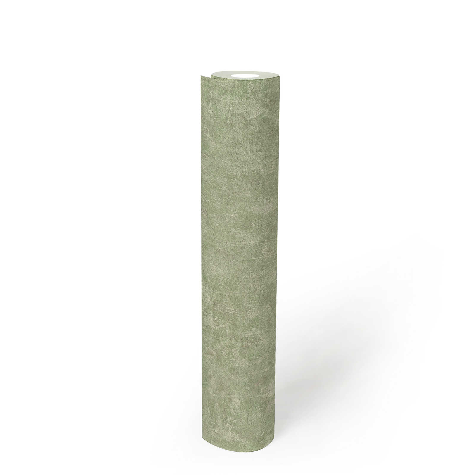             Vliesbehang met structuurpatroon PVC-vrij - groen
        