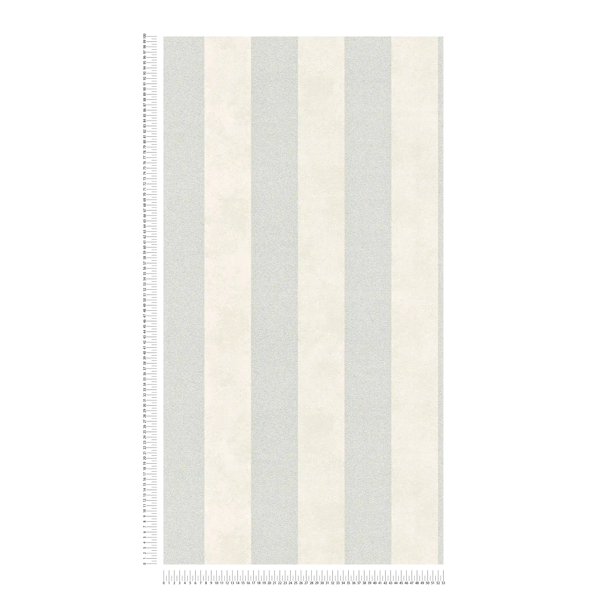             Papier peint à rayures en bloc avec motifs colorés et texturés - argenté, gris, blanc
        