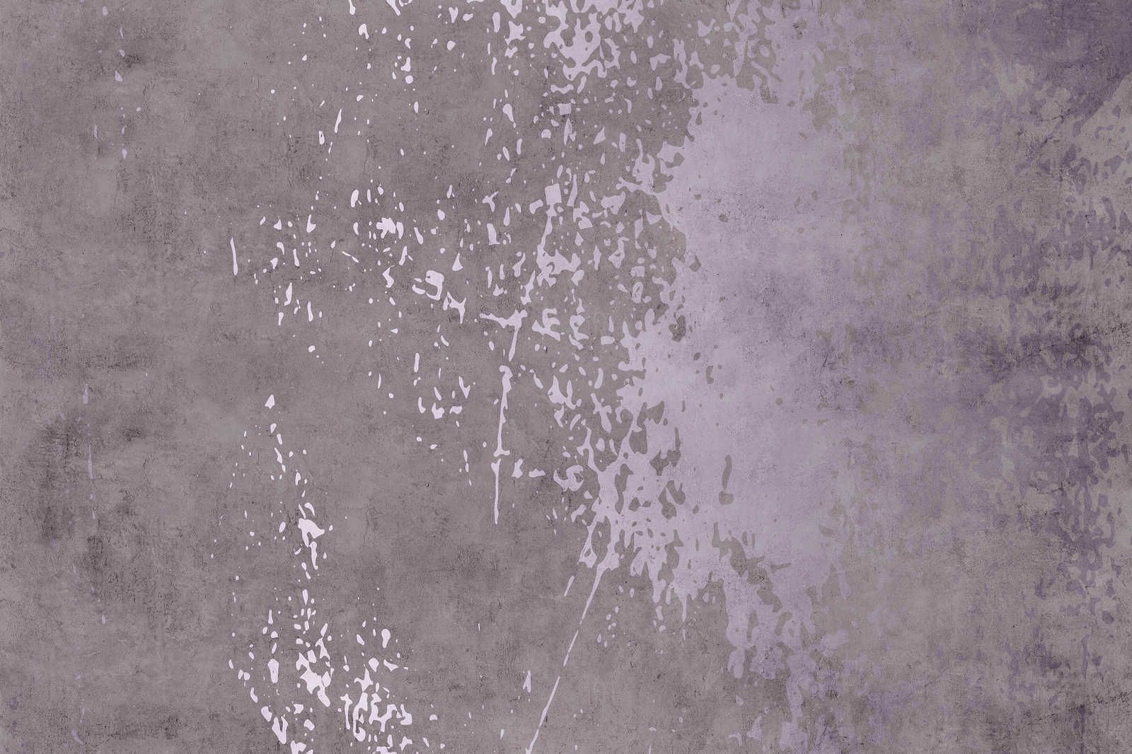             Vintage Wall 2 - Quadro su tela lilla effetto intonaco usato - 0,90 m x 0,60 m
        