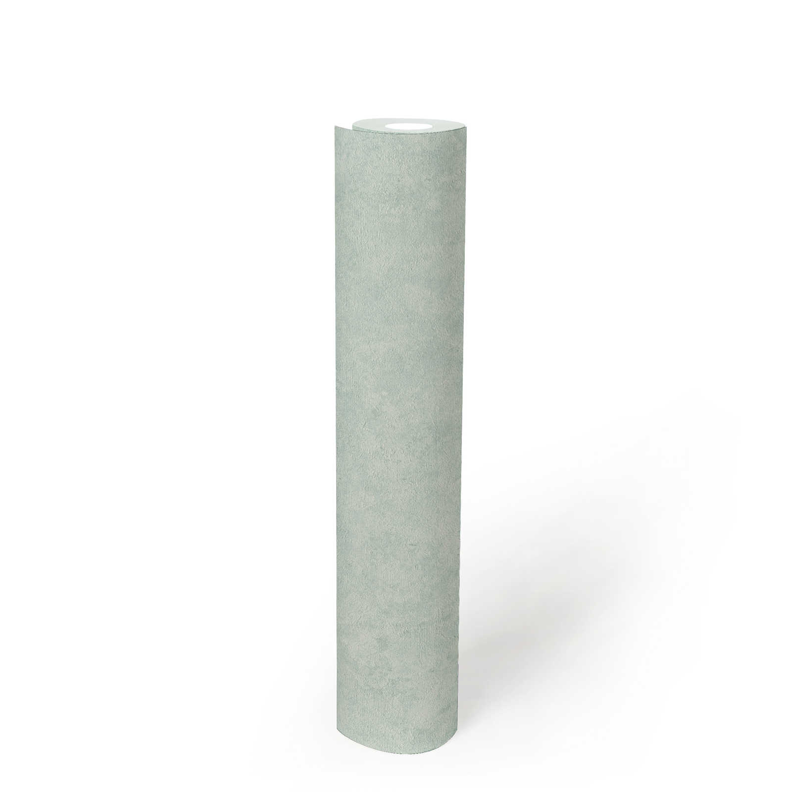             Non-woven wallpaper with plaster structure optics in subtle colours - light green
        