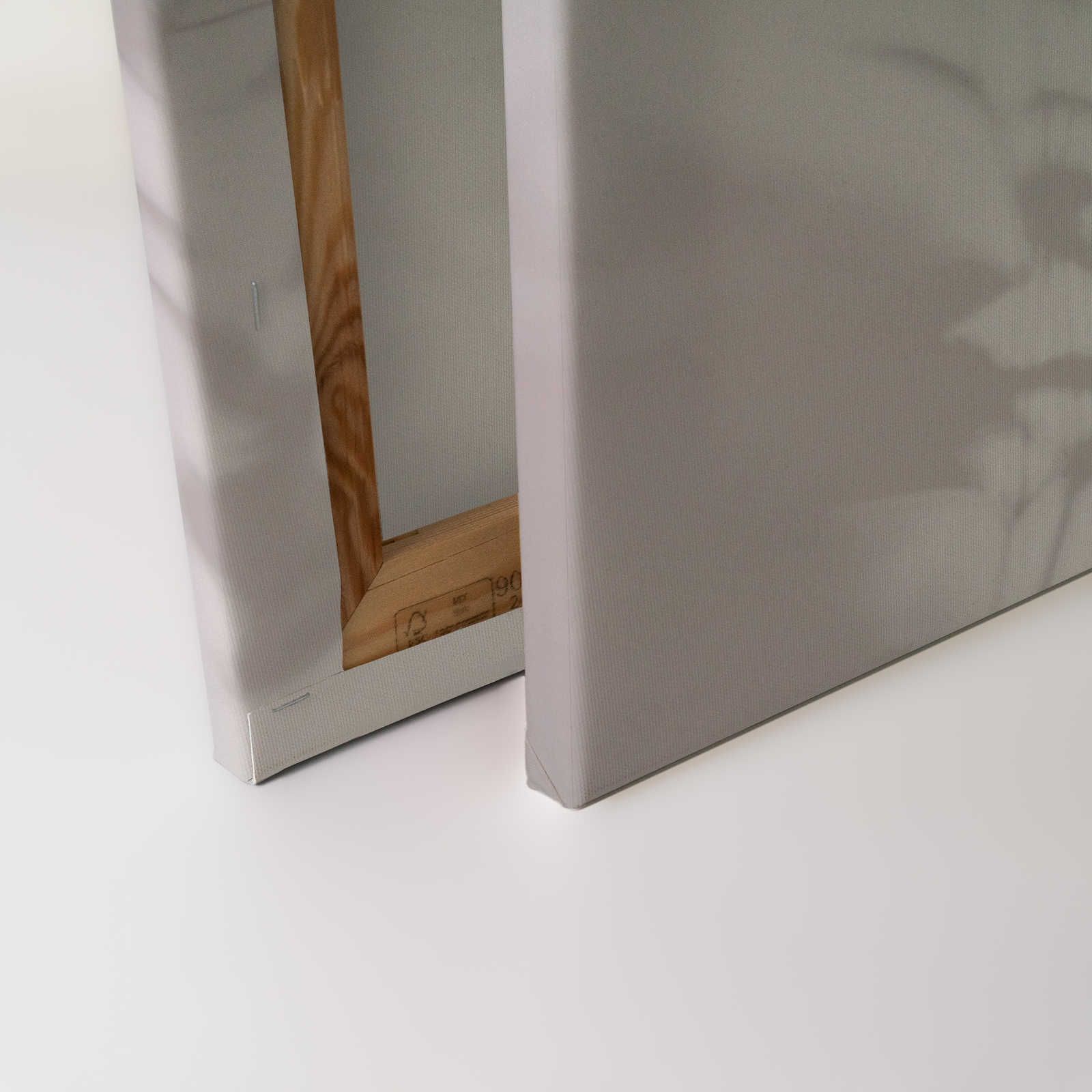             Camera d'ombra 2 - Quadro su tela naturale grigio e bianco, disegno sbiadito - 0,90 m x 0,60 m
        
