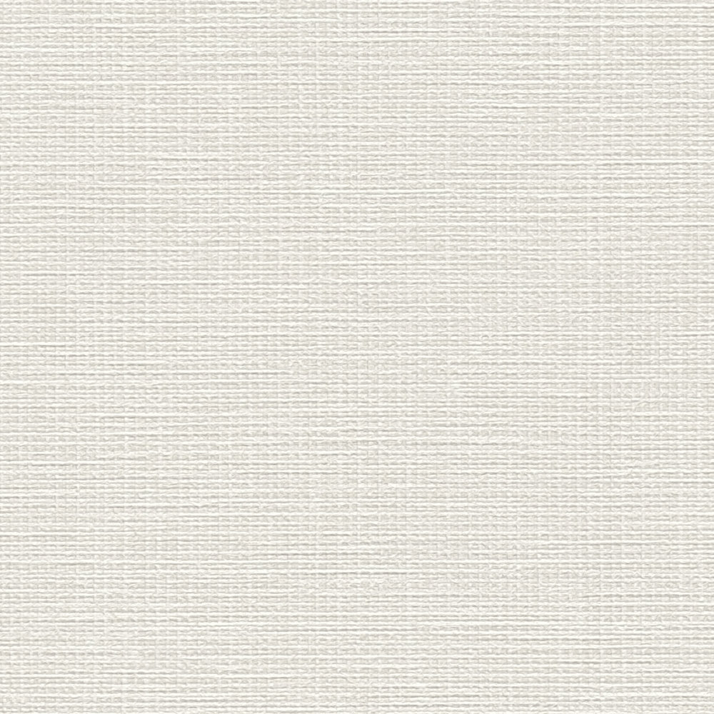             Plain non-woven wallpaper with linen texture - cream
        