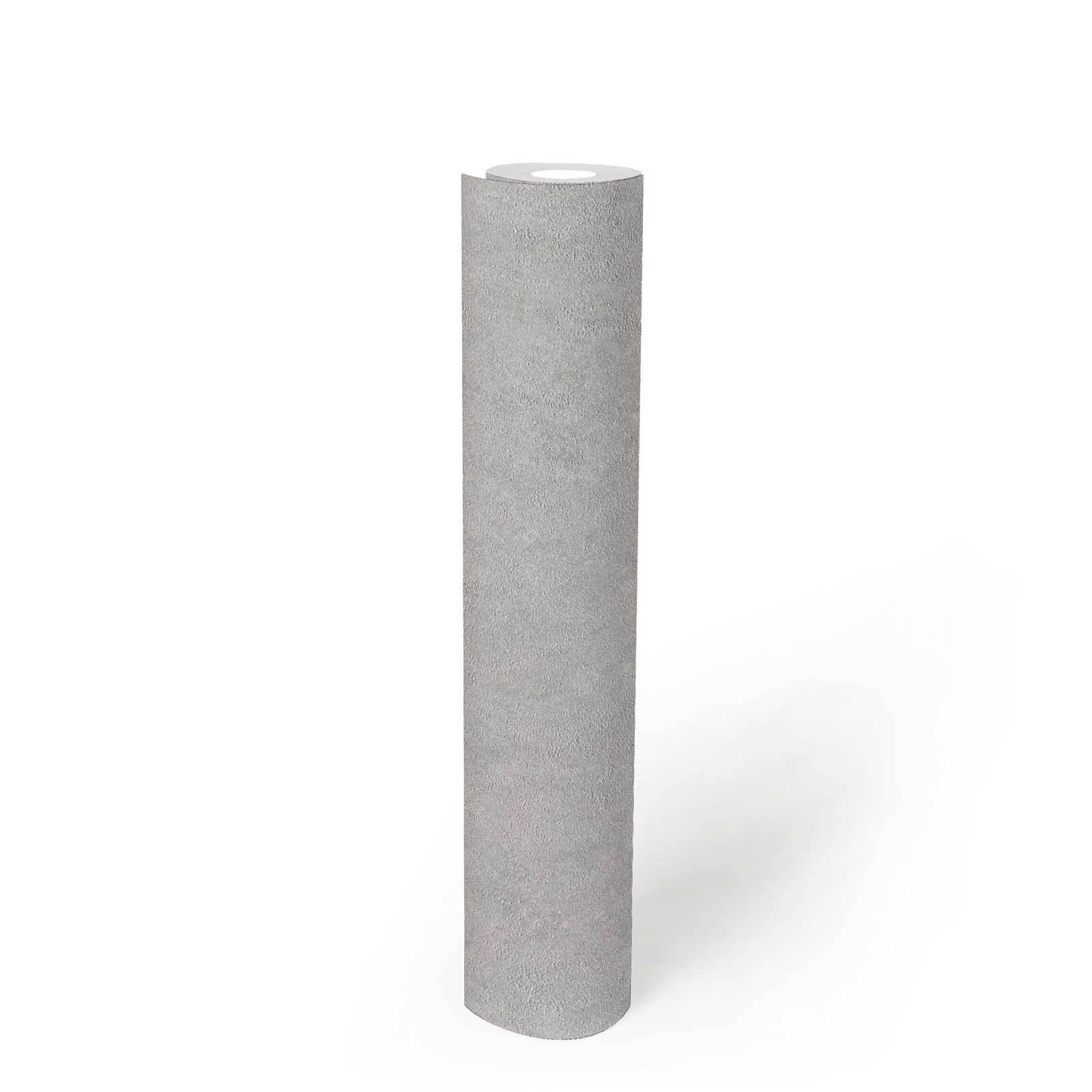             Plain textured wallpaper glossy with metallic effect - grey, silver
        