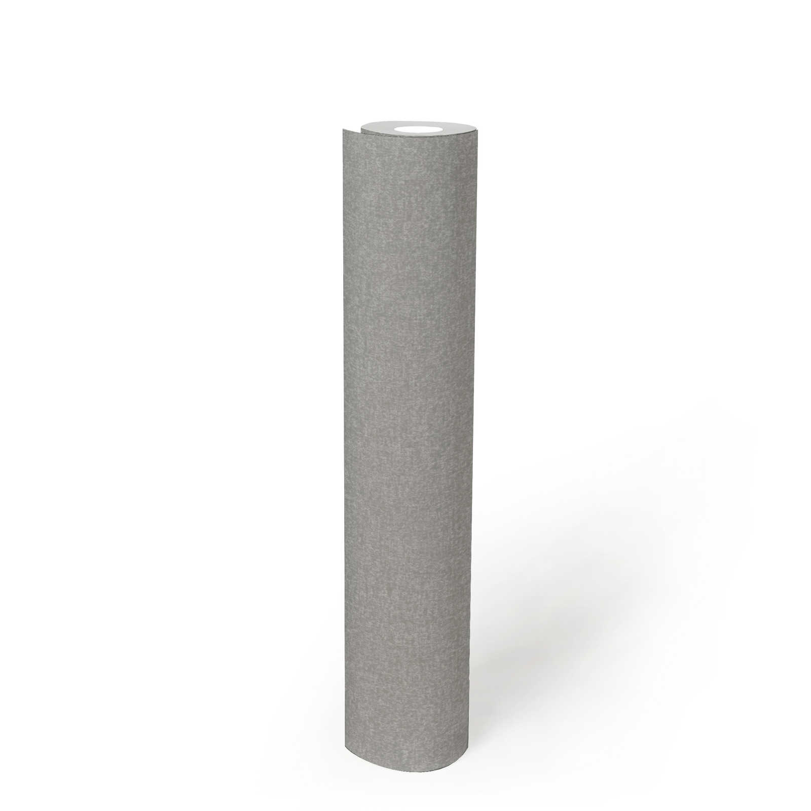             Non-woven wallpaper plain with light textured pattern - grey
        