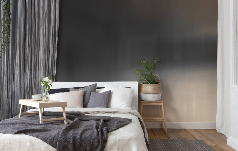            Photo wallpaper minimalist, colour play & industrial look - black, brown, beige
        