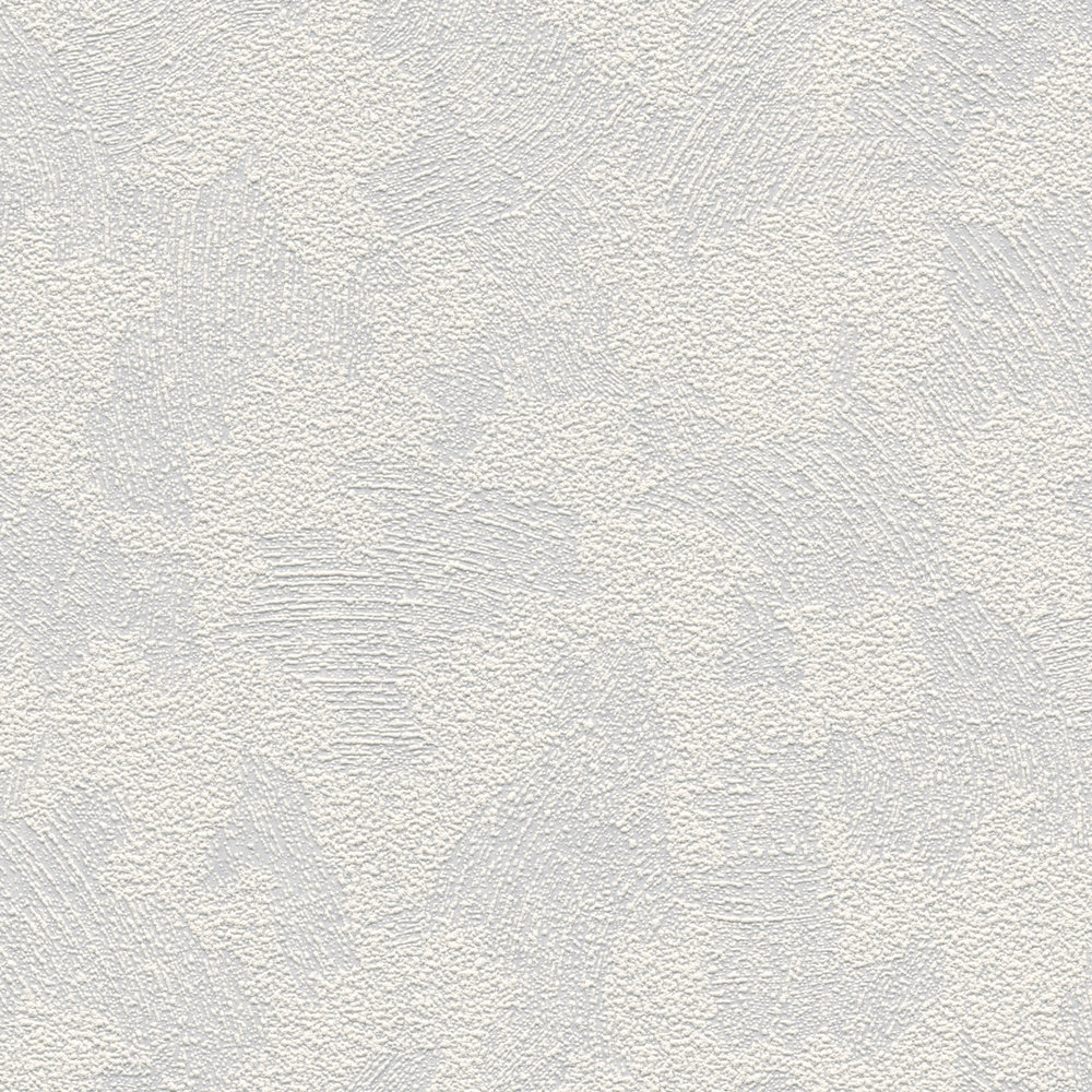             Papel pintado texturizado con aspecto de yeso dimensional - blanco
        