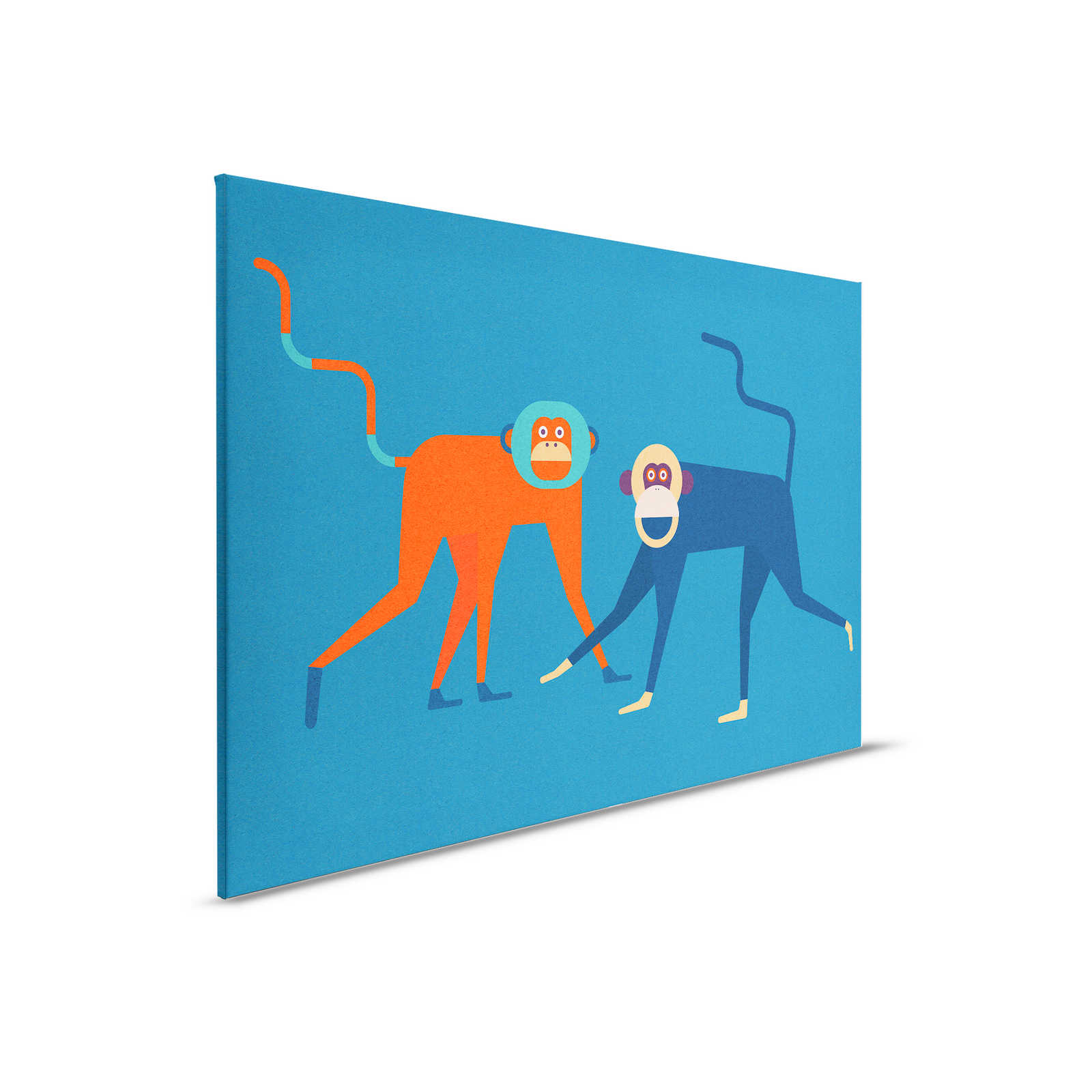         Monkey Business 2 - Canvas painting Monkey Gang in comic style - Cardboard structure - 0.90 m x 0.60 m
    
