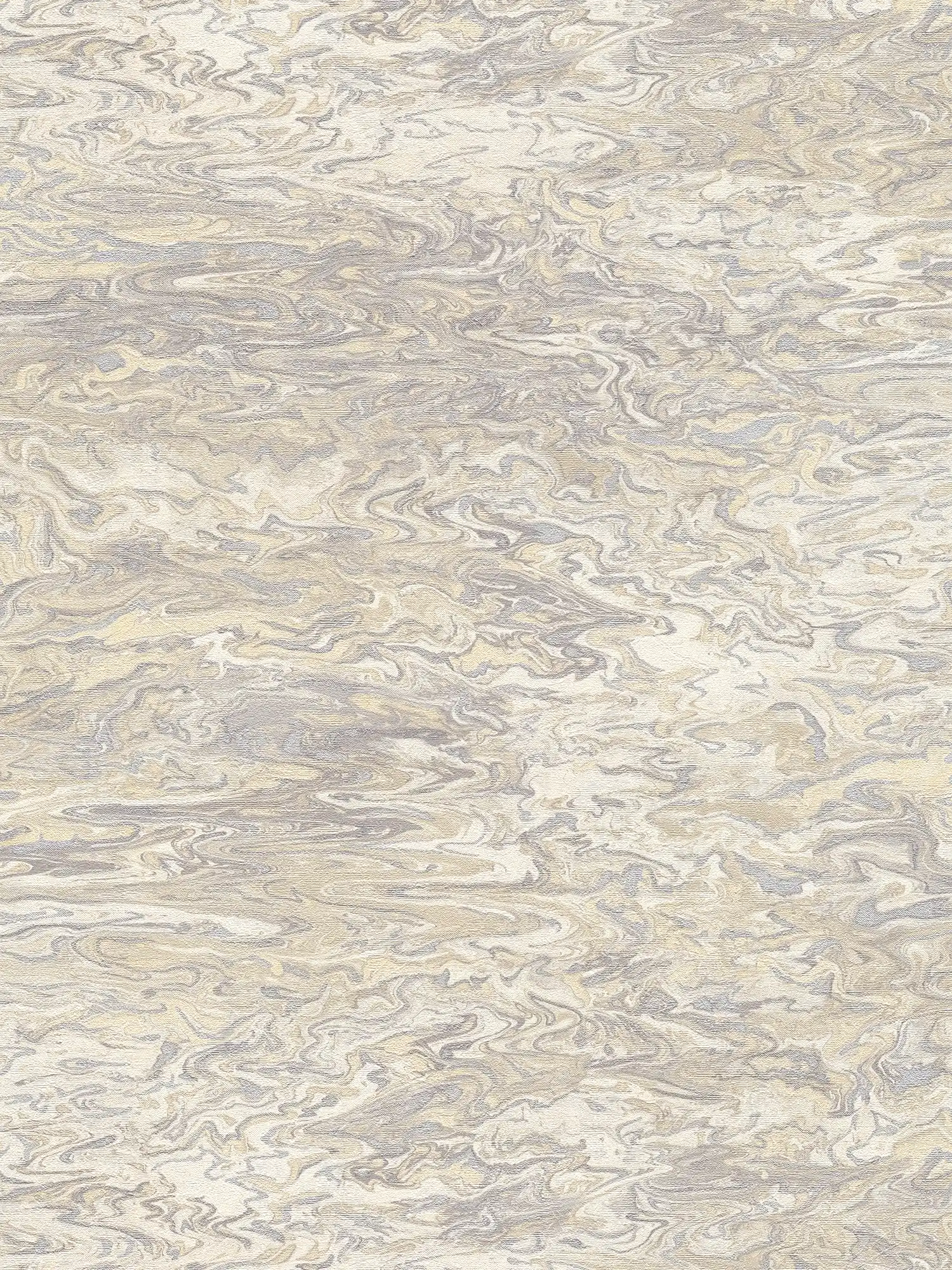 Gemarmerd behang Marmerpapier effect - wit, beige, crème
