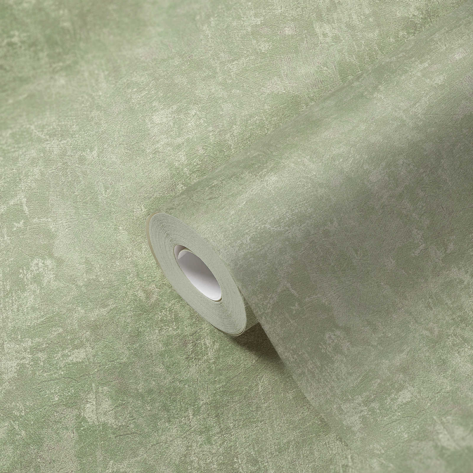             Vliesbehang met structuurpatroon PVC-vrij - groen
        