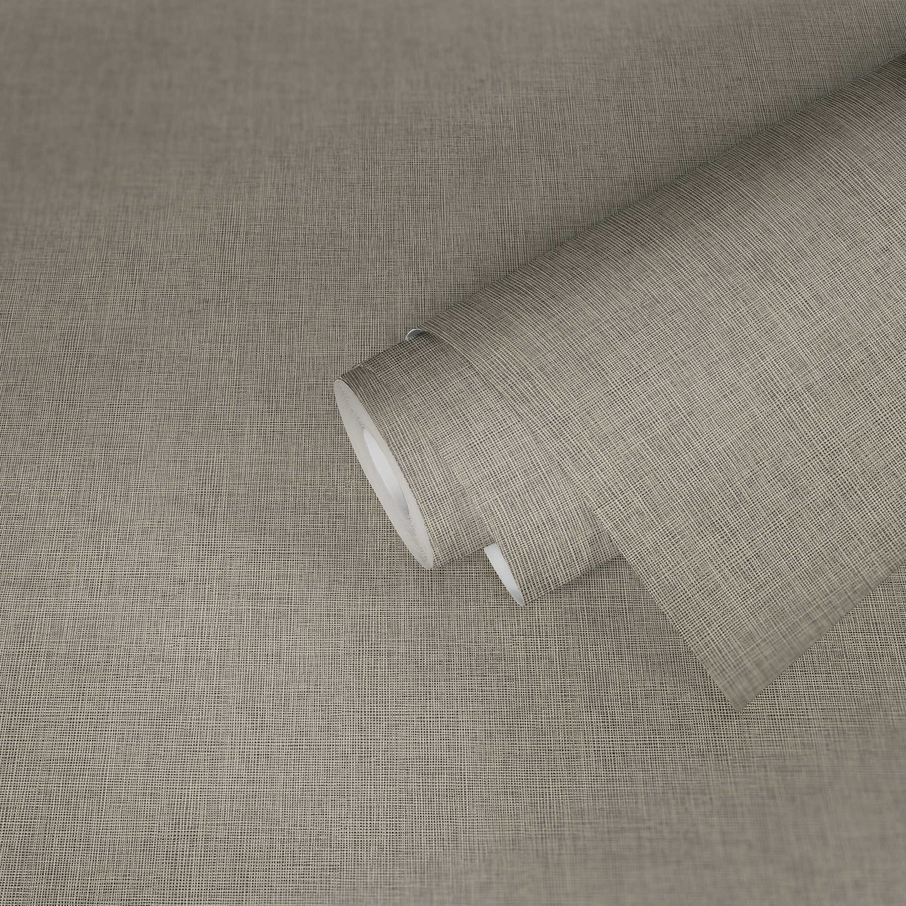             Plain wallpaper in textile look with silver metallic details - blue, grey, silver
        