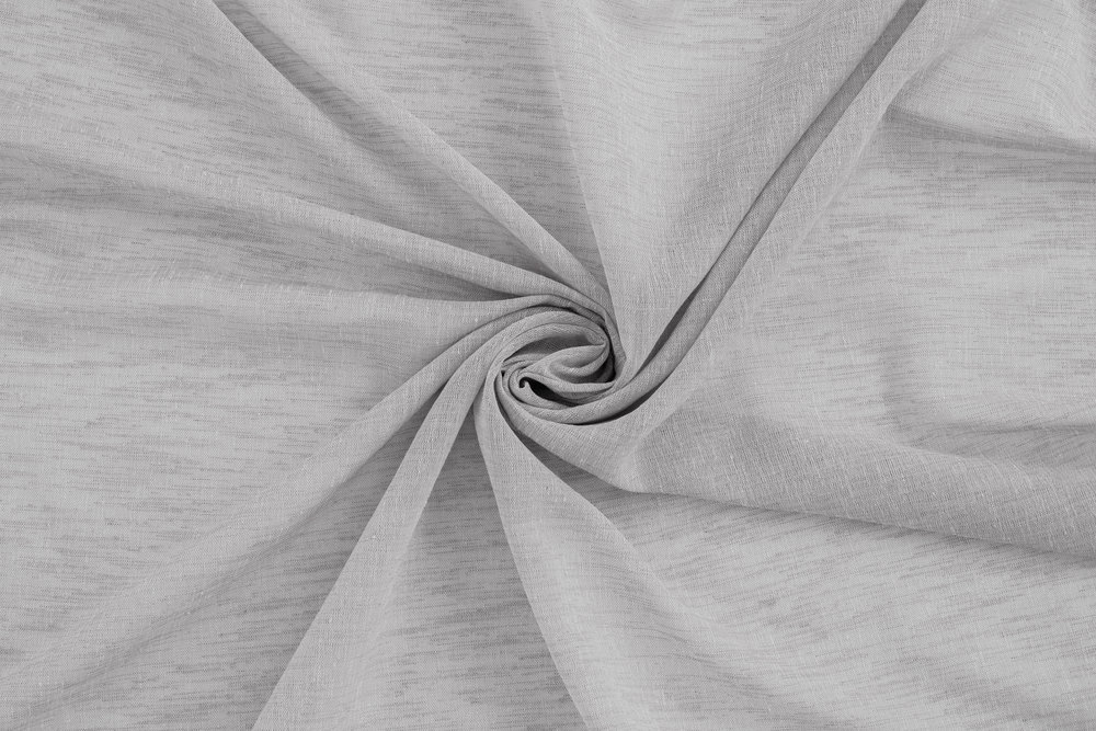             Echarpe décorative à passants 140 cm x 245 cm fibre synthétique gris clair
        