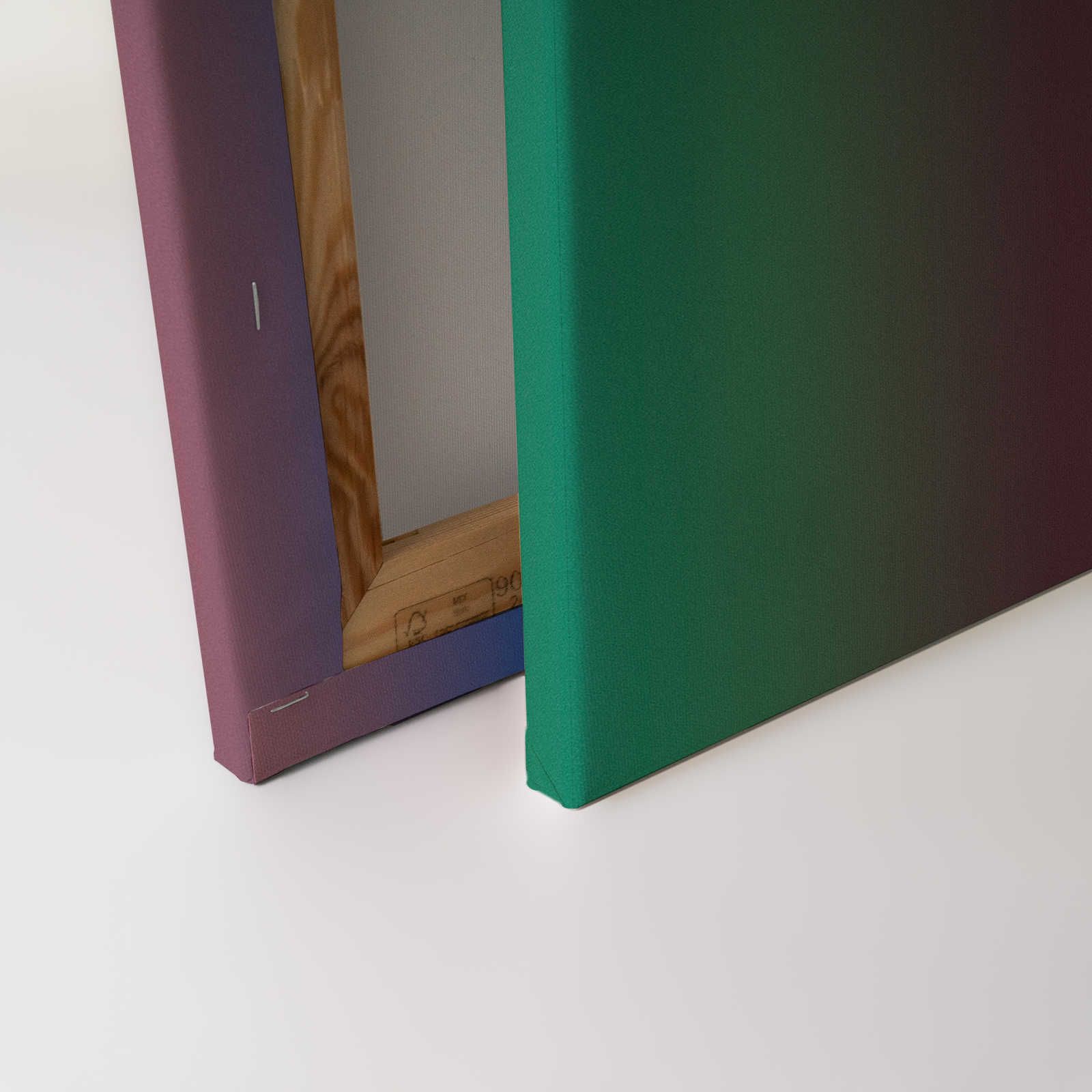             Over the Rainbow 2 - Lienzo degradado Diseño de rayas de colores - 0,90 m x 0,60 m
        