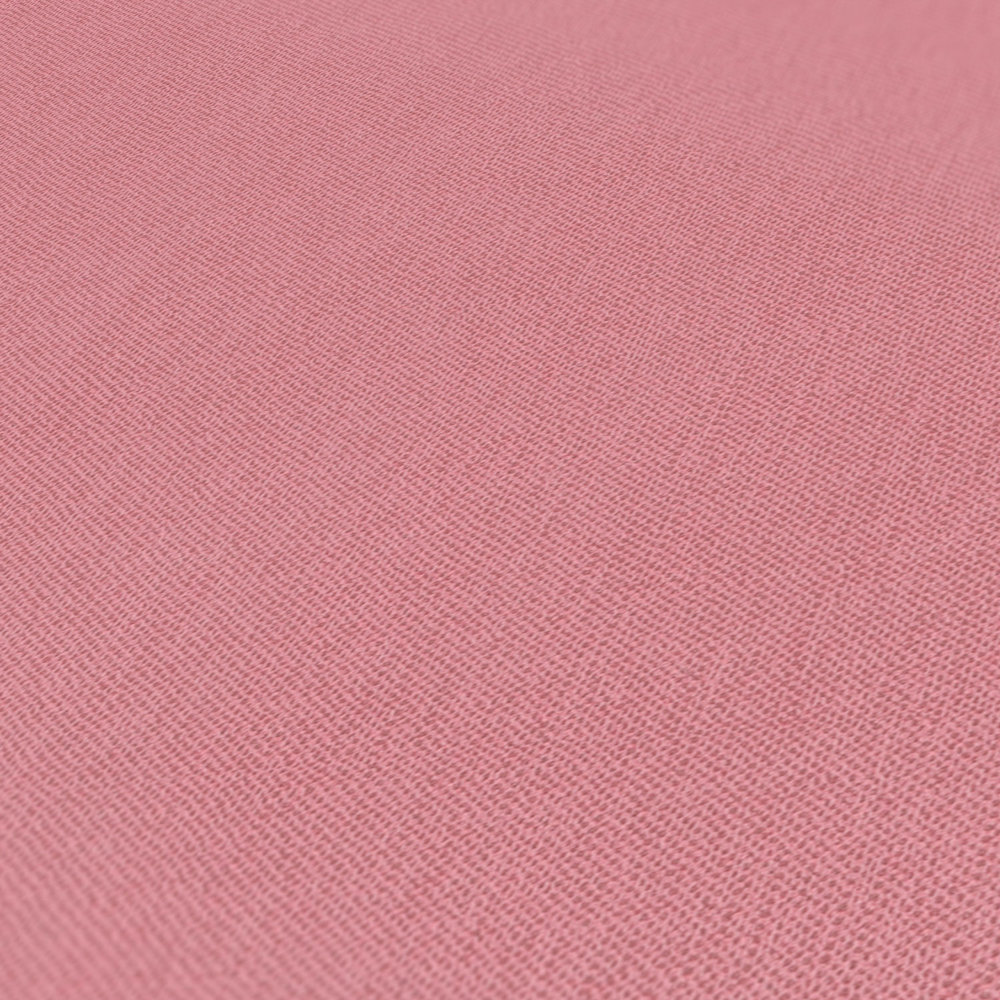             Wallpaper old pink uni, matte surface & textile texture - pink
        