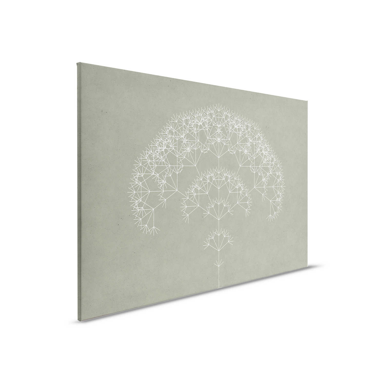 Canvas painting Dandelions Tree | green, white - 0,90 m x 0,60 m
