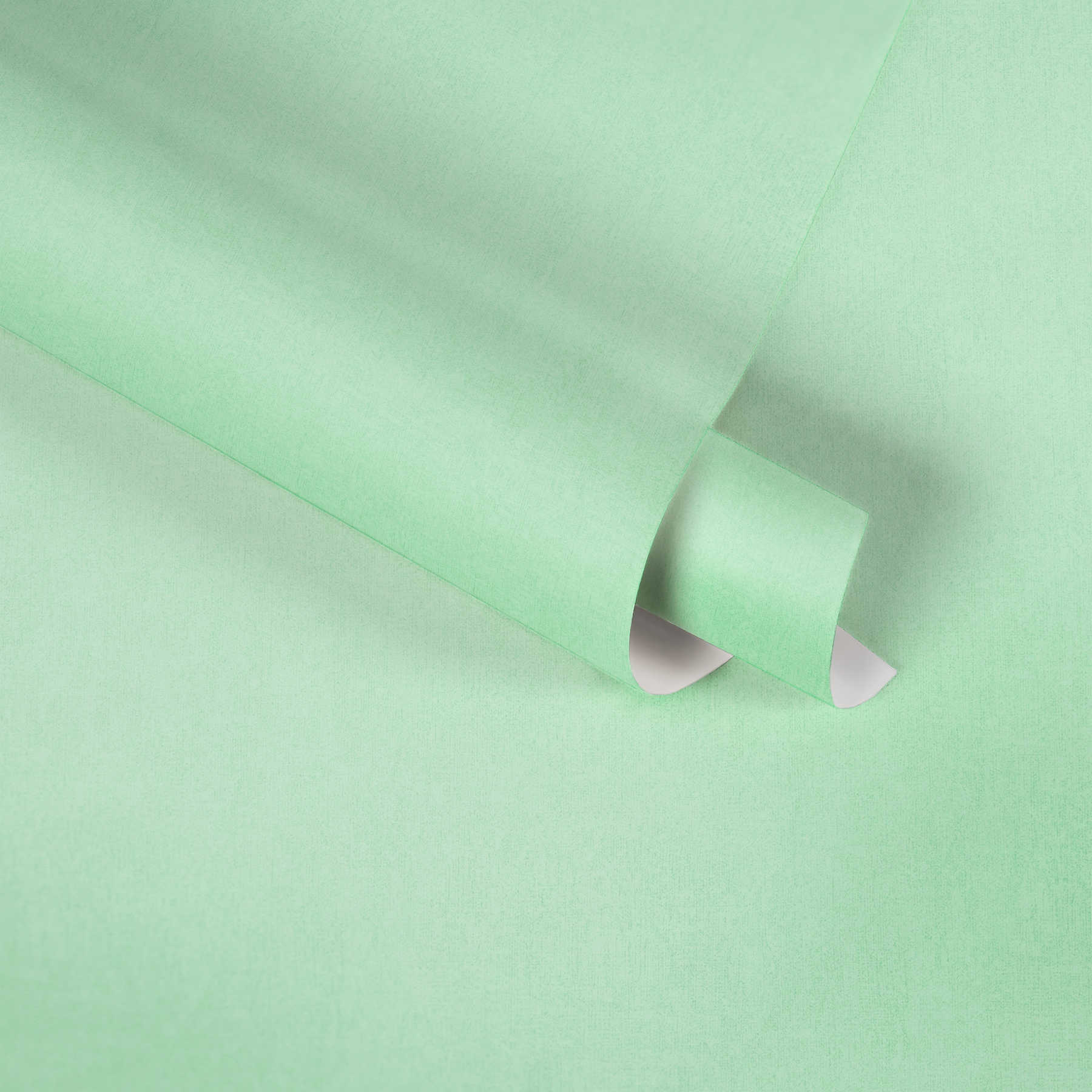             Pastelgroen vliesbehang effen voor kinderkamer - groen
        